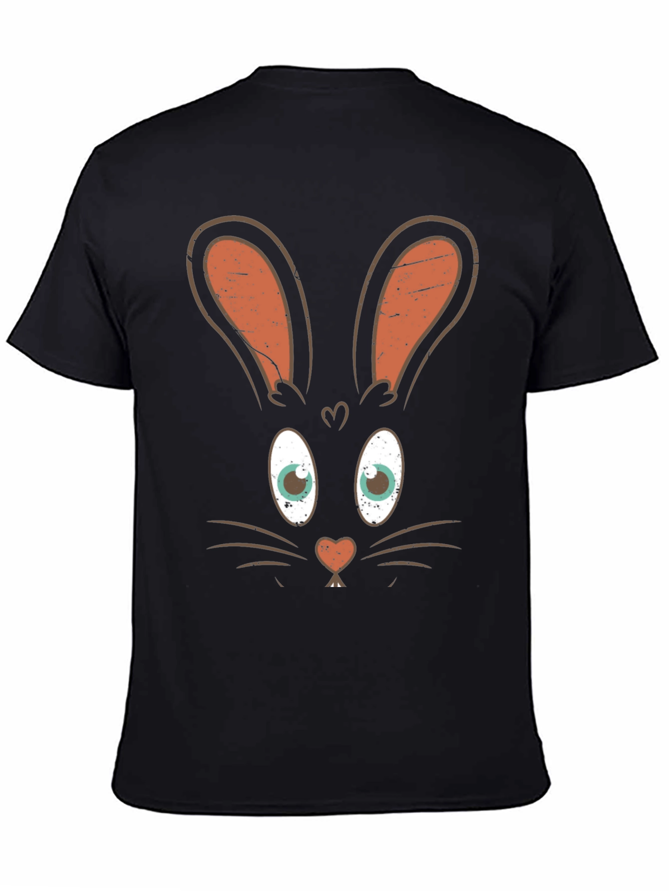 Bunny Face Graphic Tee - Easter Fun