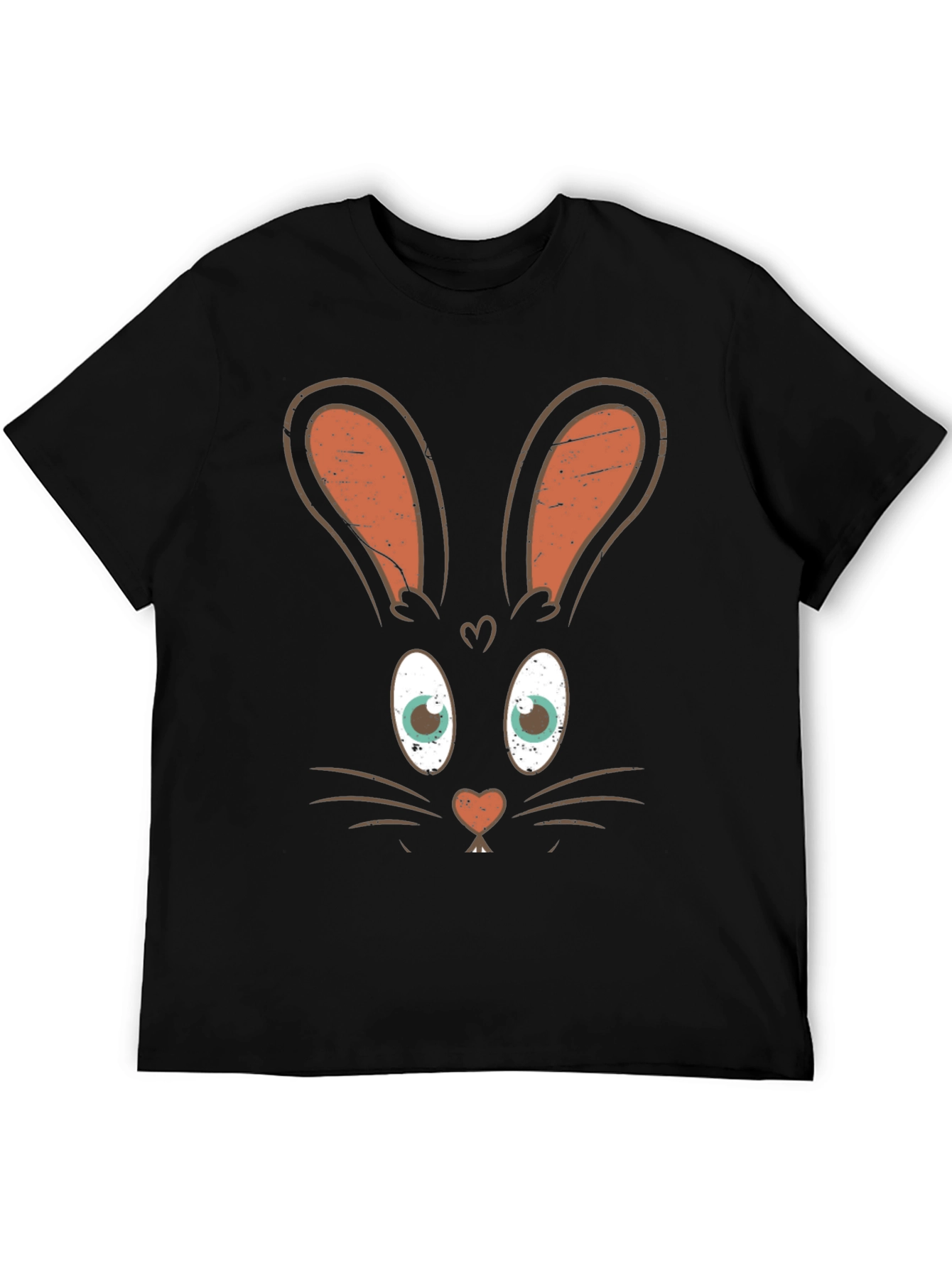 Bunny Face Graphic Tee - Easter Fun