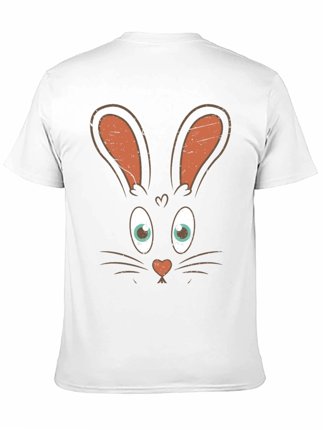 Bunny Face Graphic Tee - Easter Fun