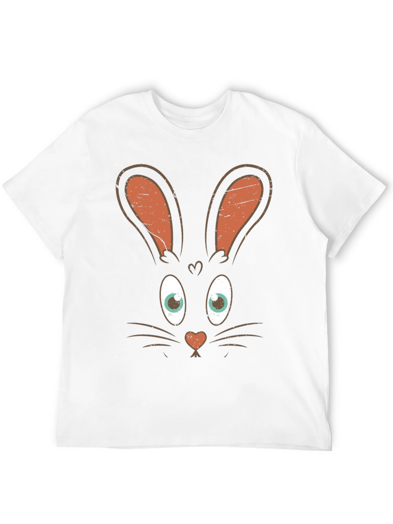 Bunny Face Graphic Tee - Easter Fun