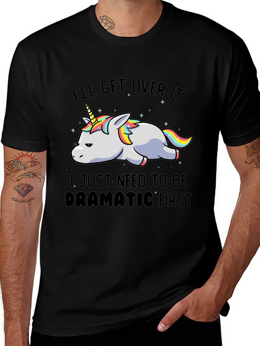 Dramatic Unicorn Graphic T-Shirt