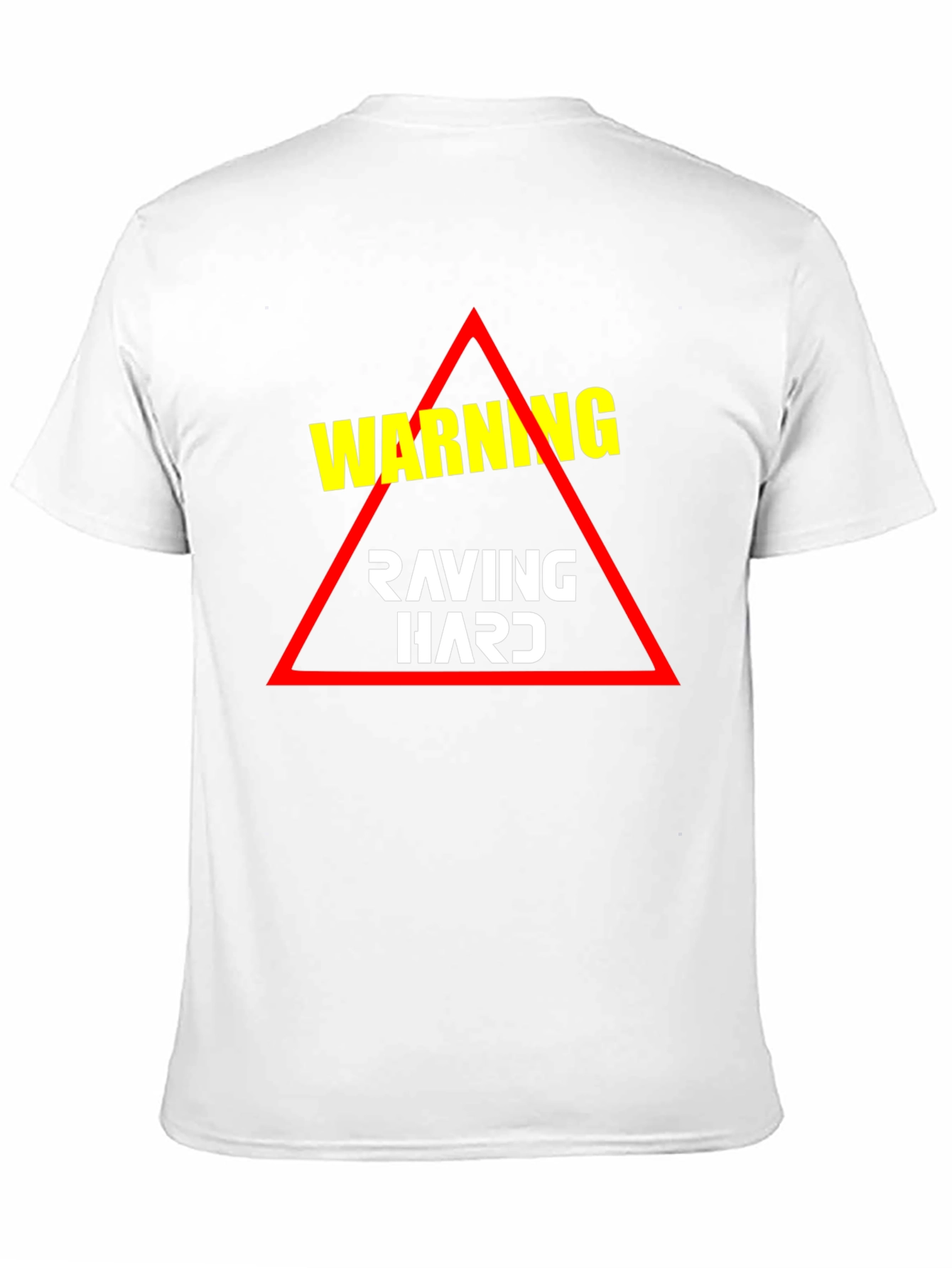 Warning Raving Hard T-Shirt - Black