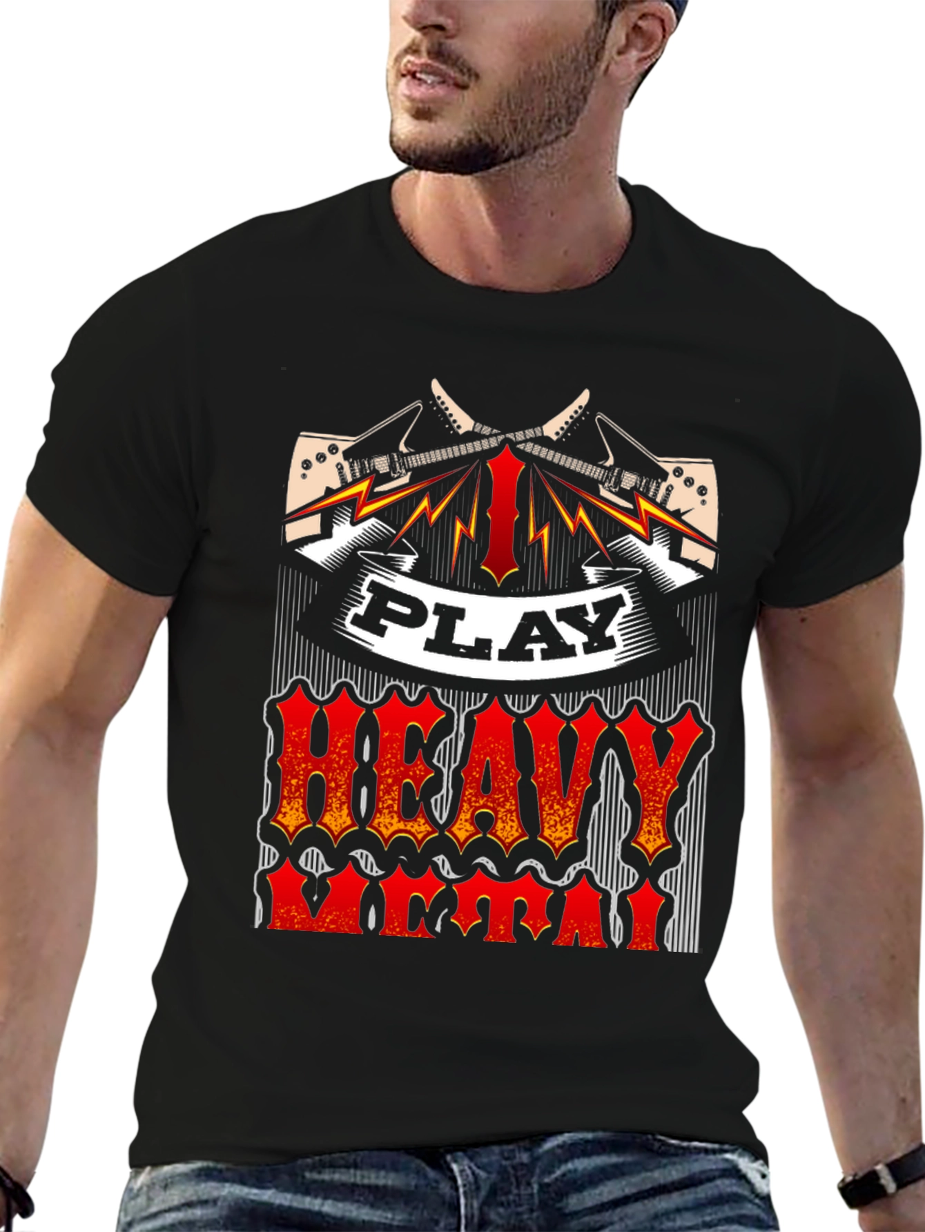 Play Heavy Metal T-Shirt - Rock Music Tee