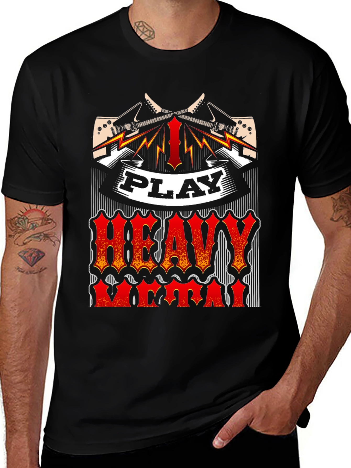 Play Heavy Metal T-Shirt - Rock Music Tee