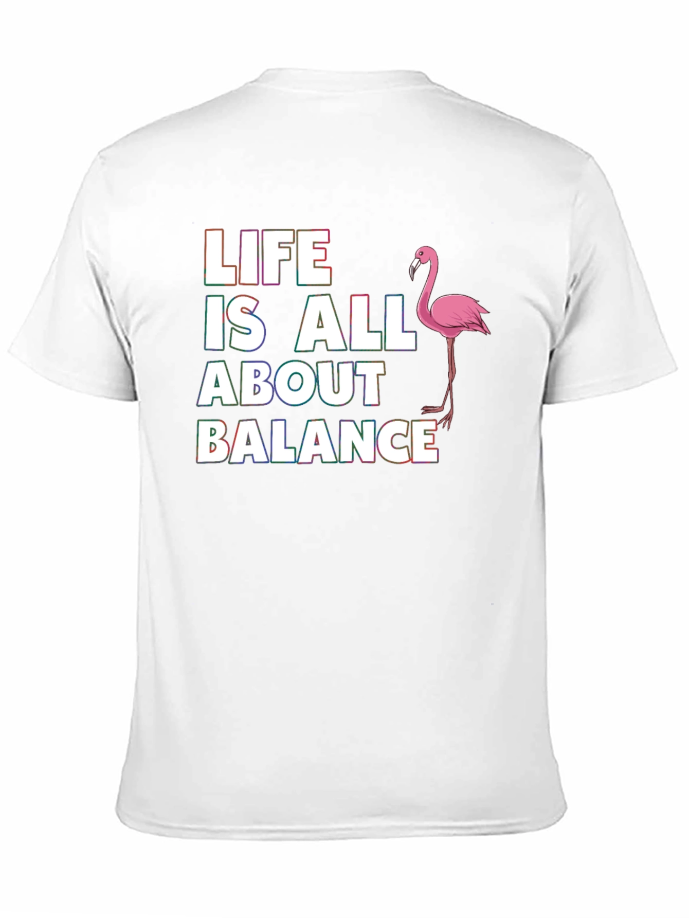 Life is All About Balance Flamingo T-Shirt