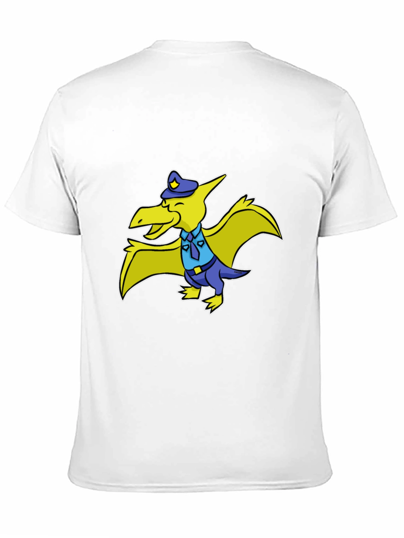 Police Pterodactyl T-Shirt - Funny Cartoon Dino Tee