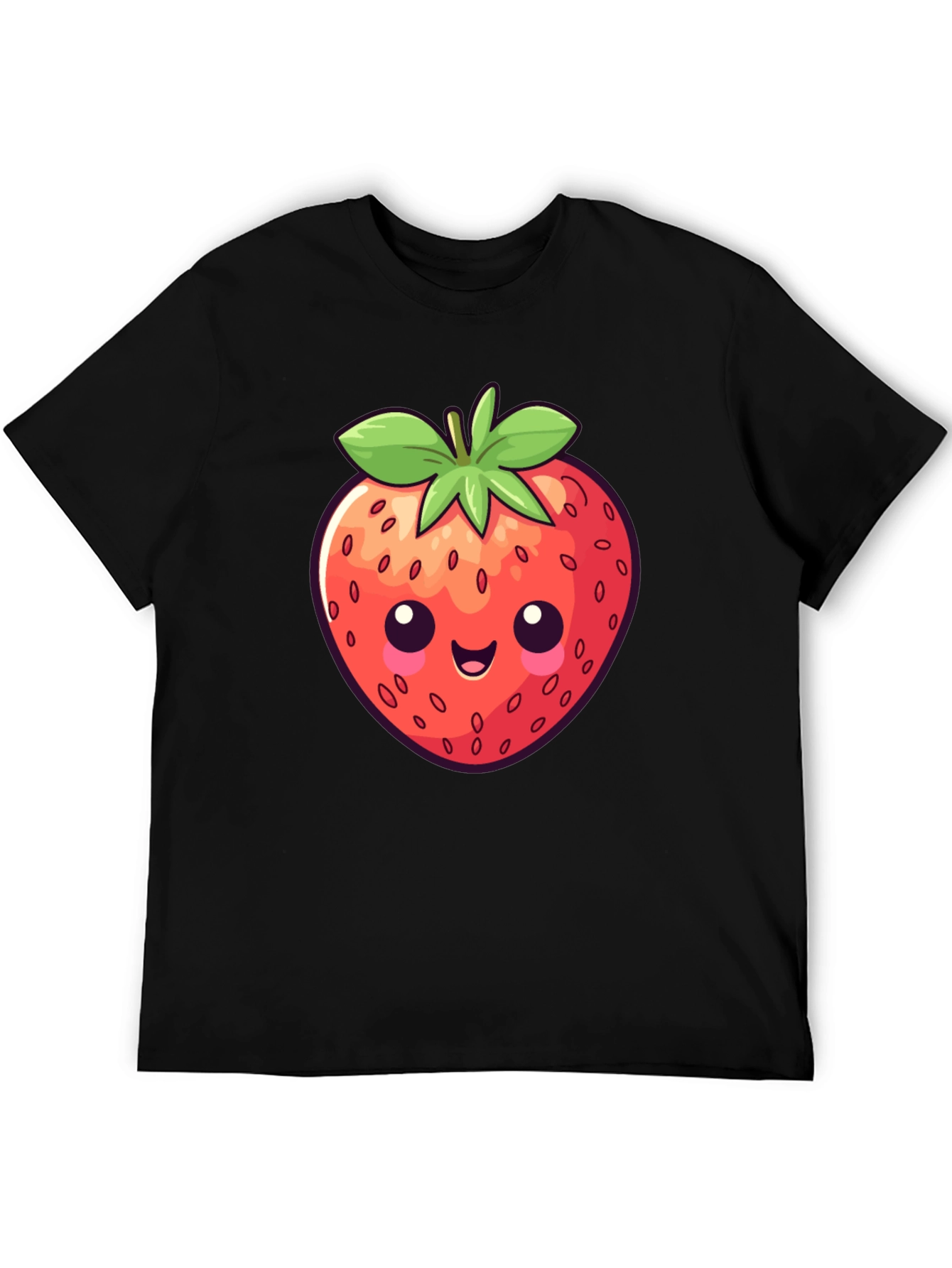 Cute Strawberry Graphic Tee - Fun Casual Wear