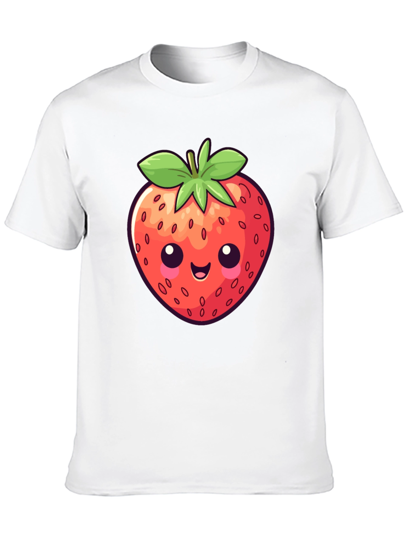 Cute Strawberry Graphic Tee - Fun Casual Wear