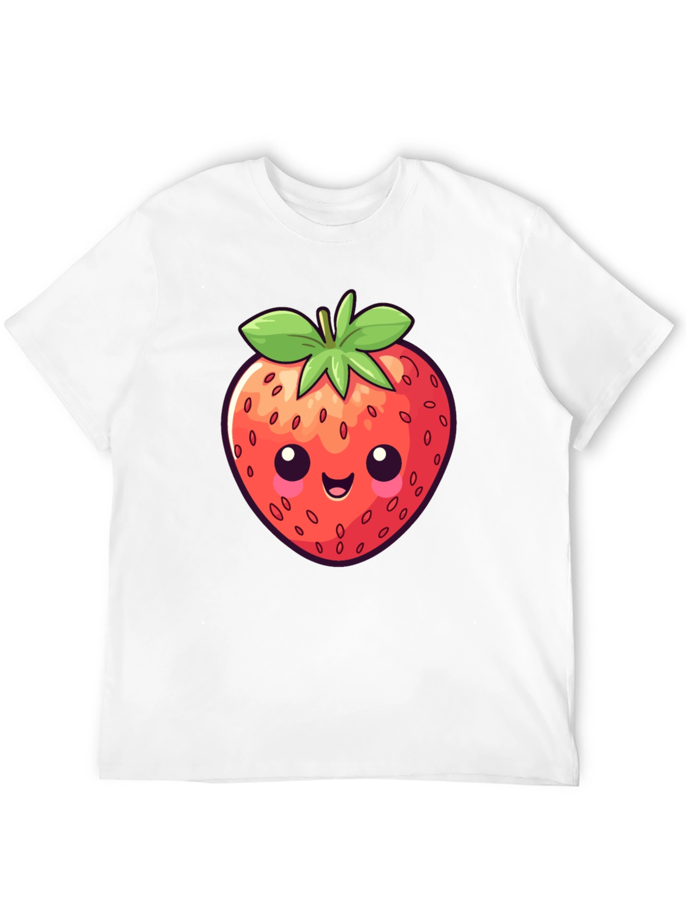 Cute Strawberry Graphic Tee - Fun Casual Wear