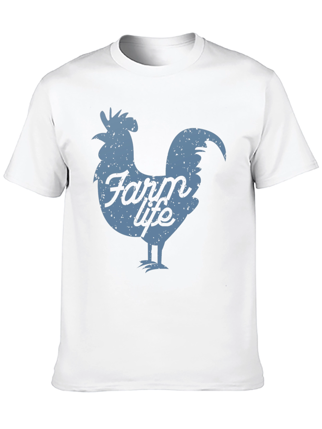 Farm Life Rooster Graphic Tee - Black