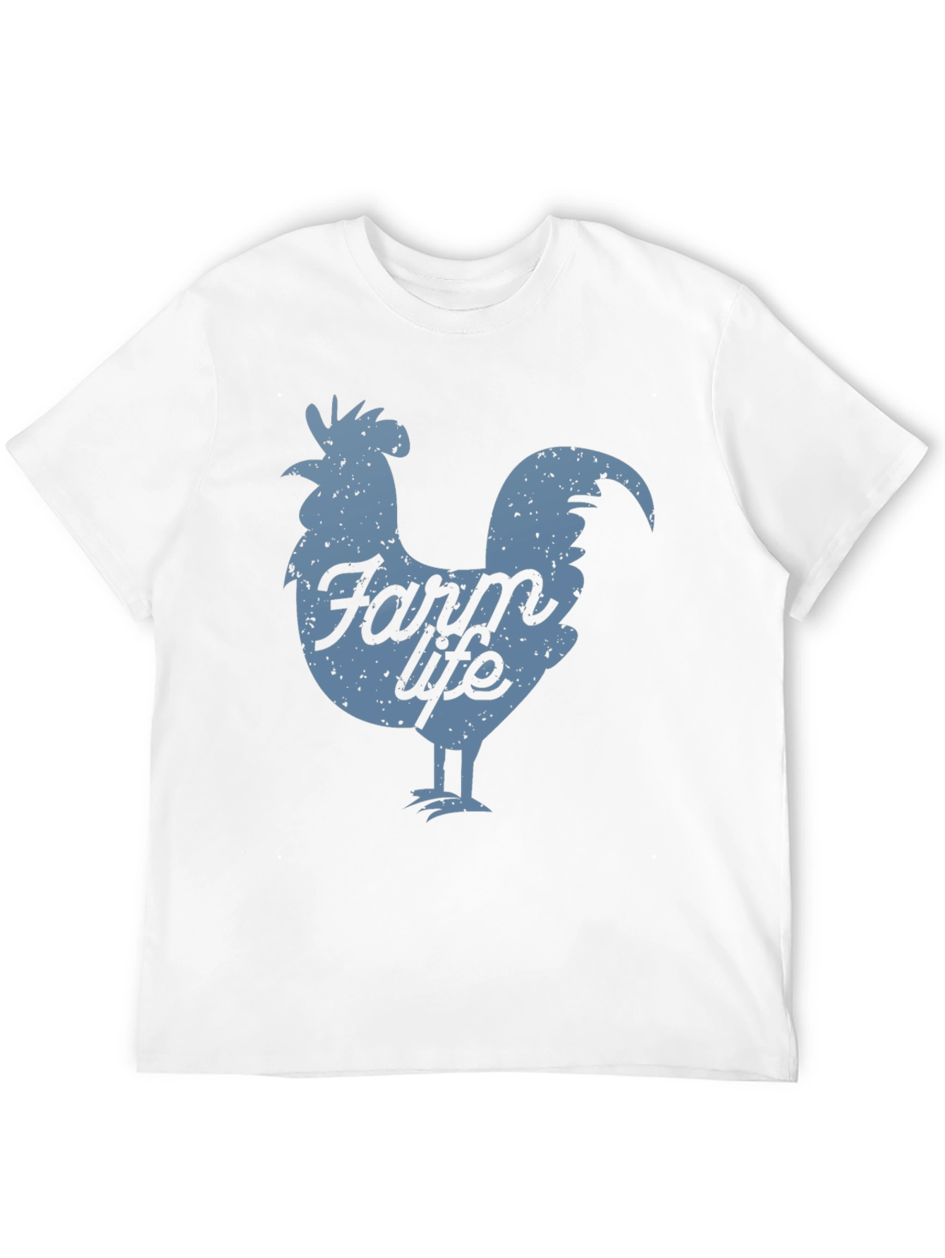 Farm Life Rooster Graphic Tee - Black