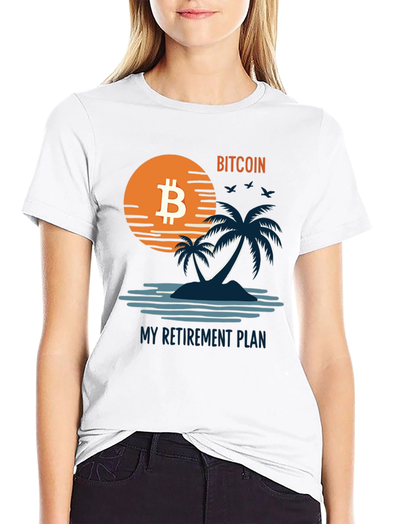 Bitcoin Retirement Plan Graphic Tee - Island Vibe