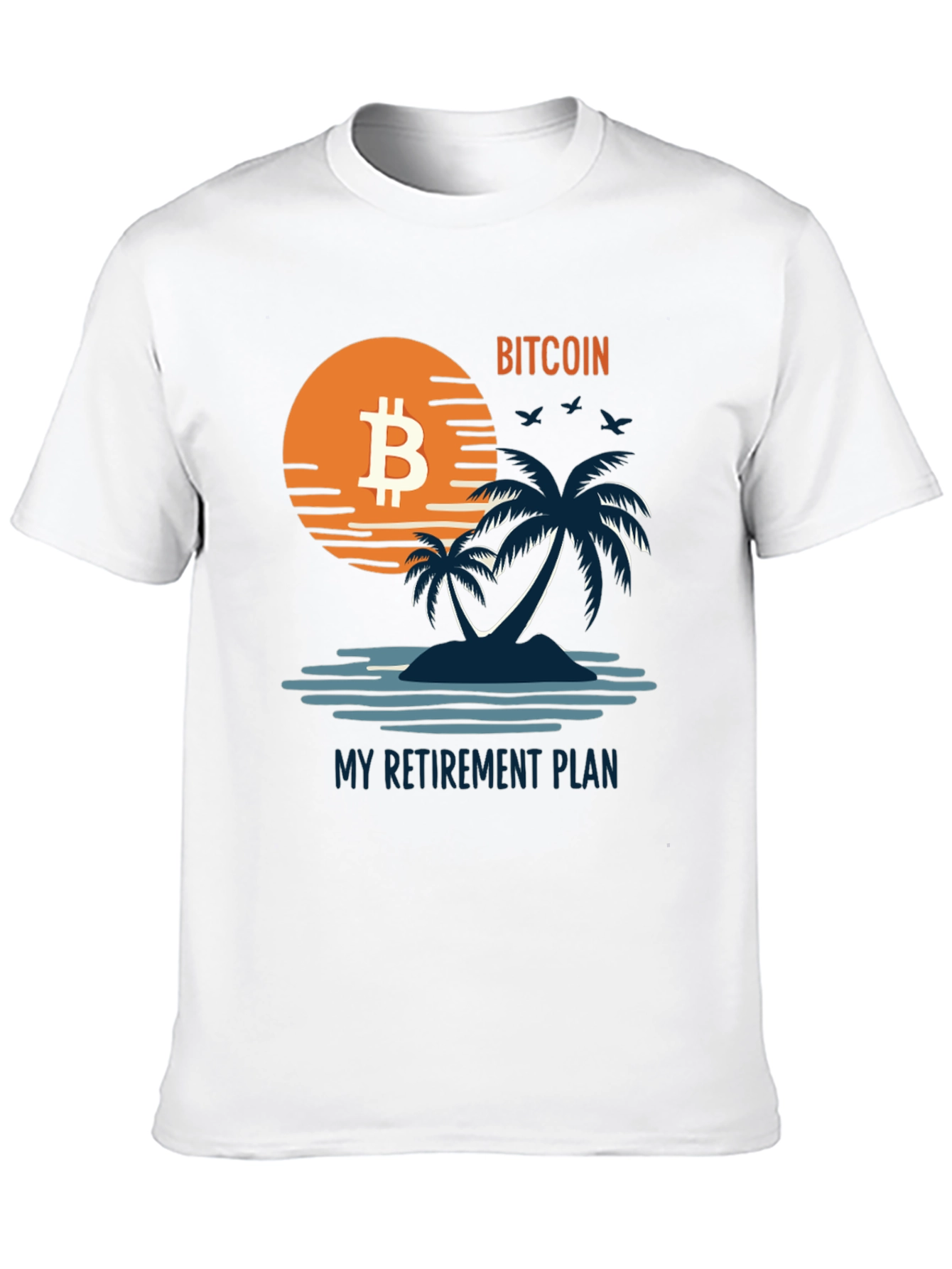 Bitcoin Retirement Plan Graphic Tee - Island Vibe