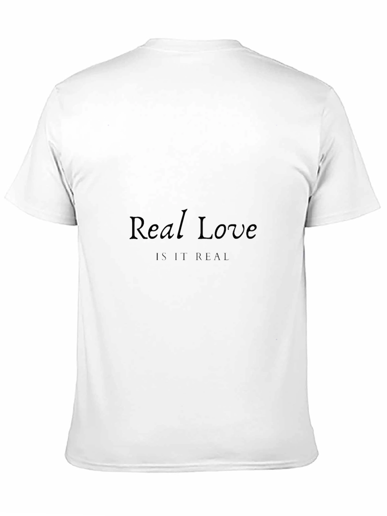 Real Love Graphic Black T-Shirt for Men