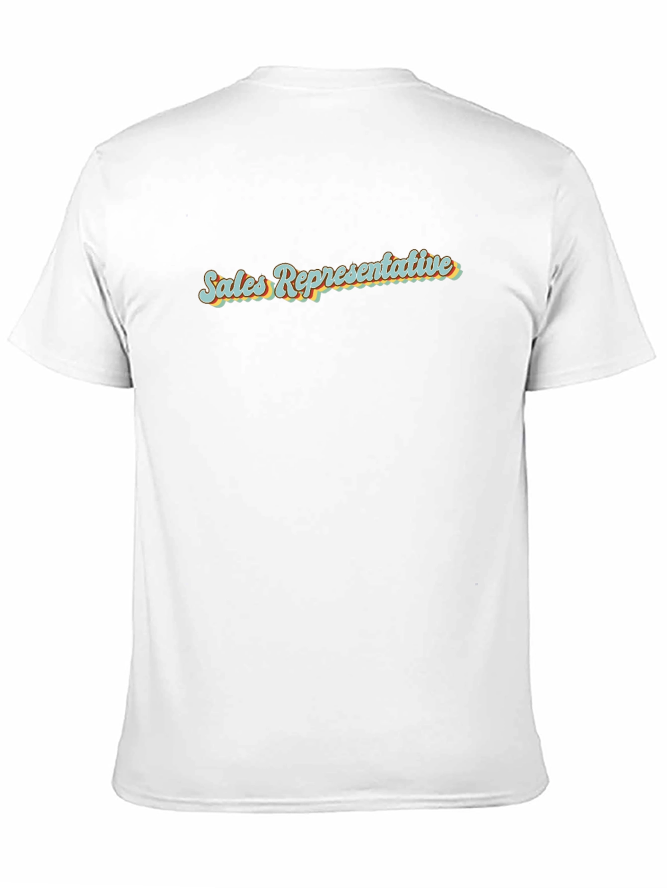 Retro Sales Representative Black T-Shirt