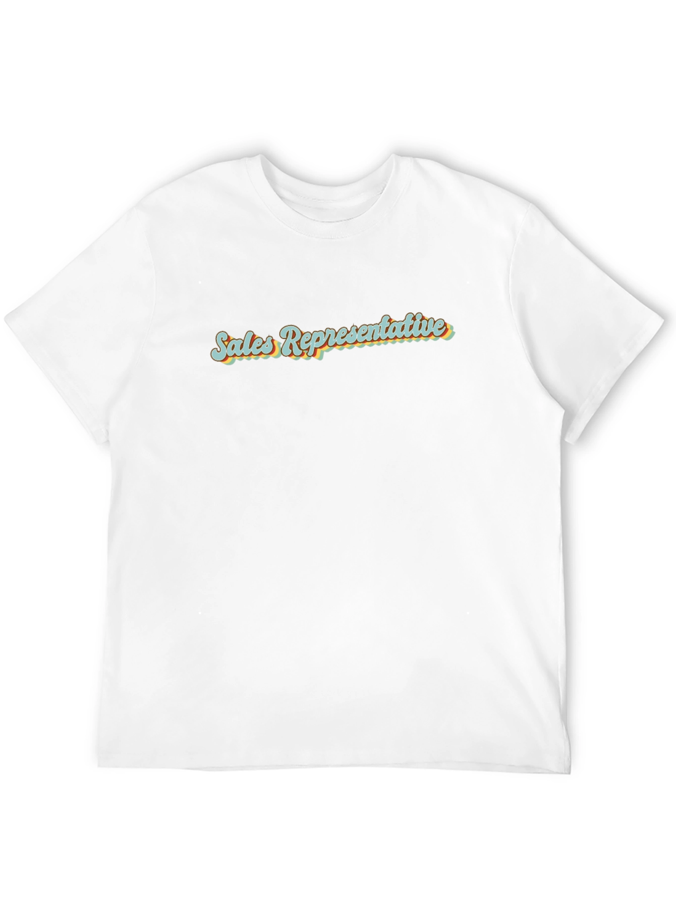 Retro Sales Representative Black T-Shirt