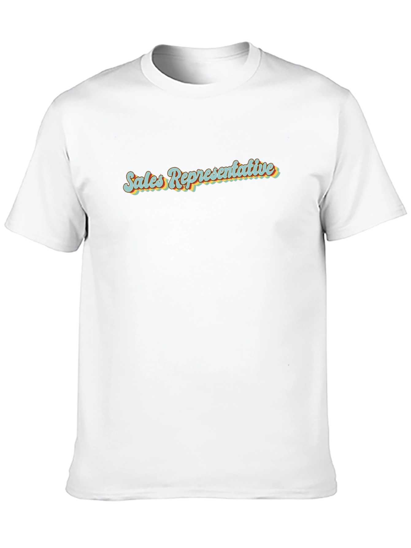 Retro Sales Representative Black T-Shirt