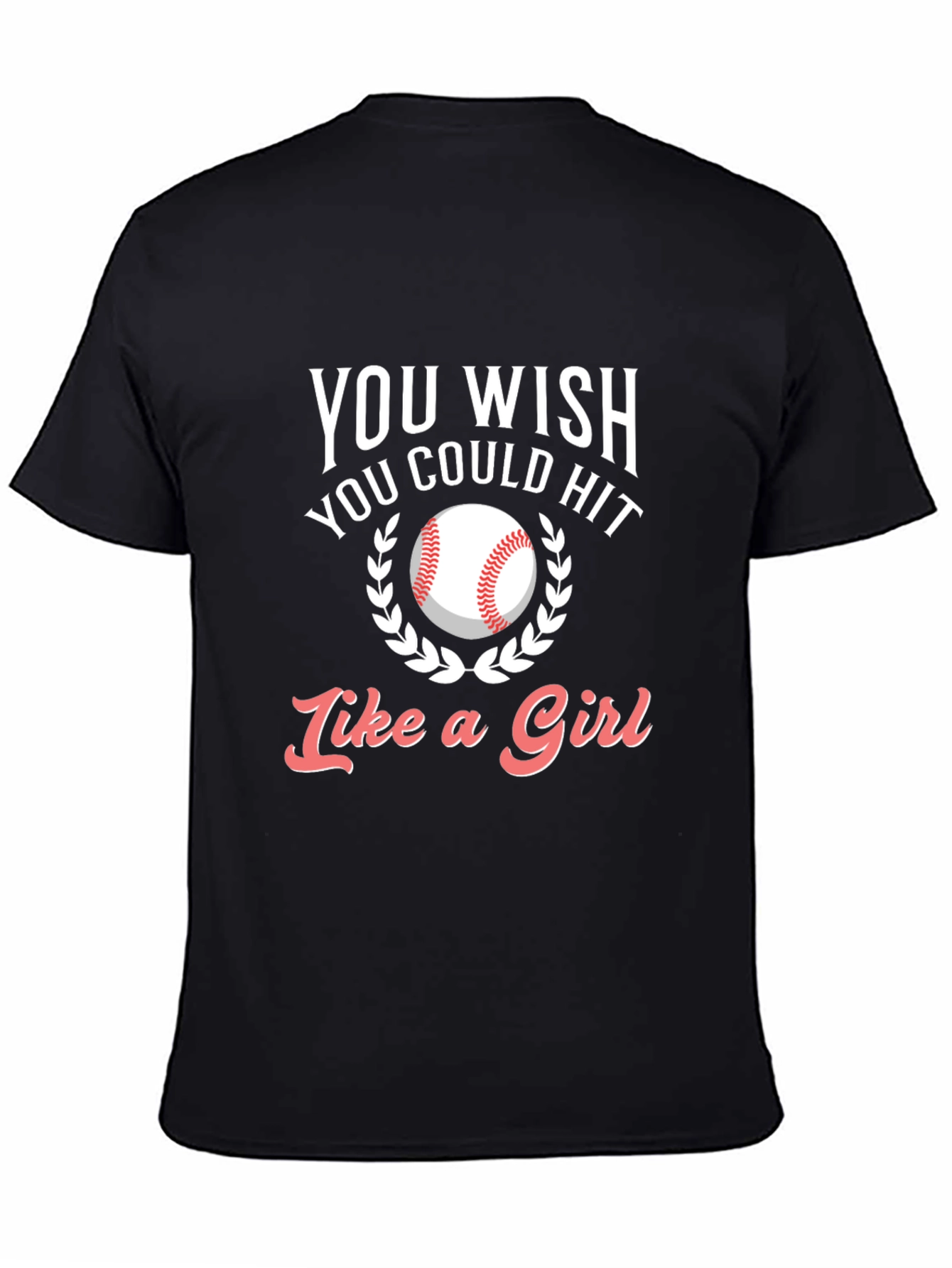 Baseball Hit Like A Girl T-Shirt