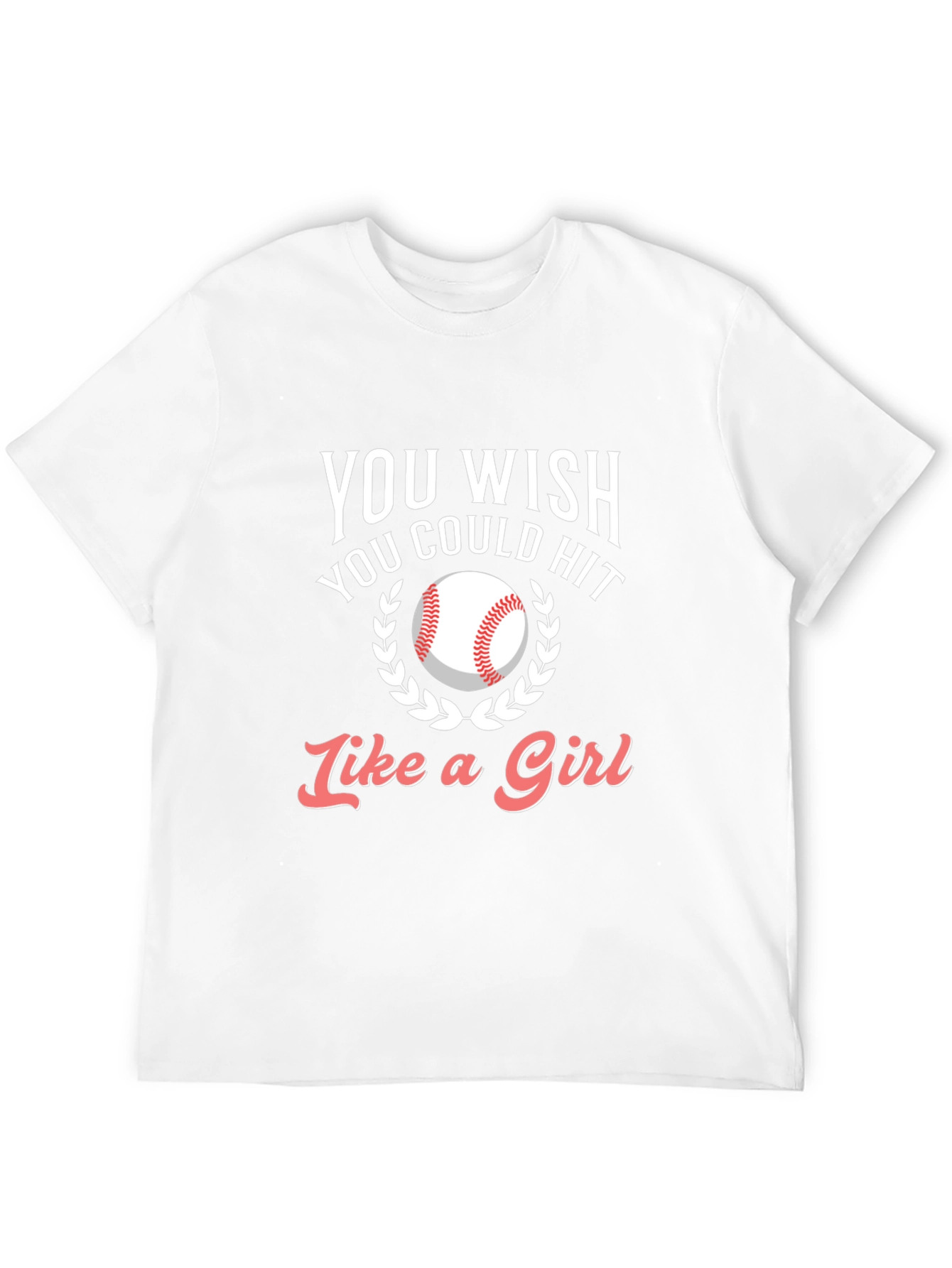 Baseball Hit Like A Girl T-Shirt