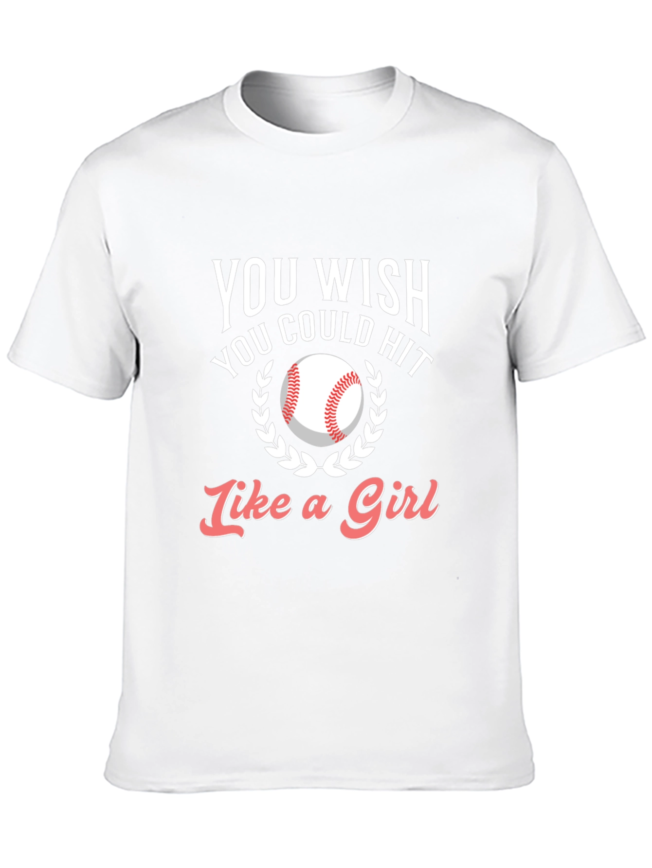 Baseball Hit Like A Girl T-Shirt