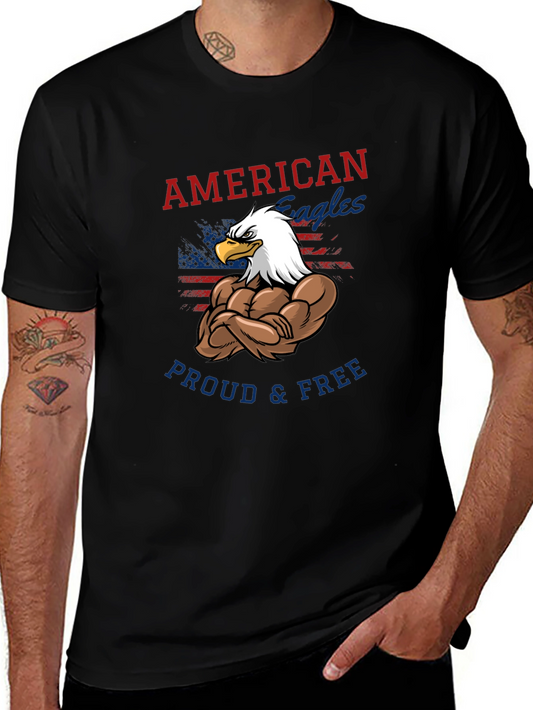 American Eagles T-Shirt - Proud & Free Patriotic Tee