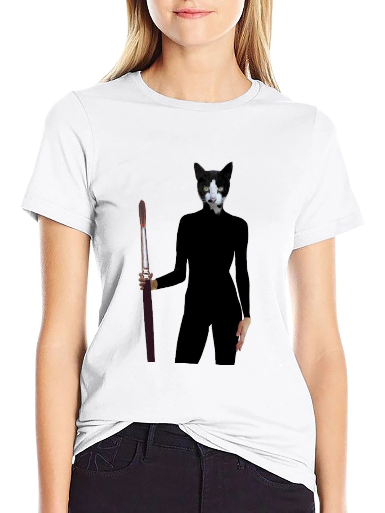Cat Artist T-Shirt - Unique Graphic Tee