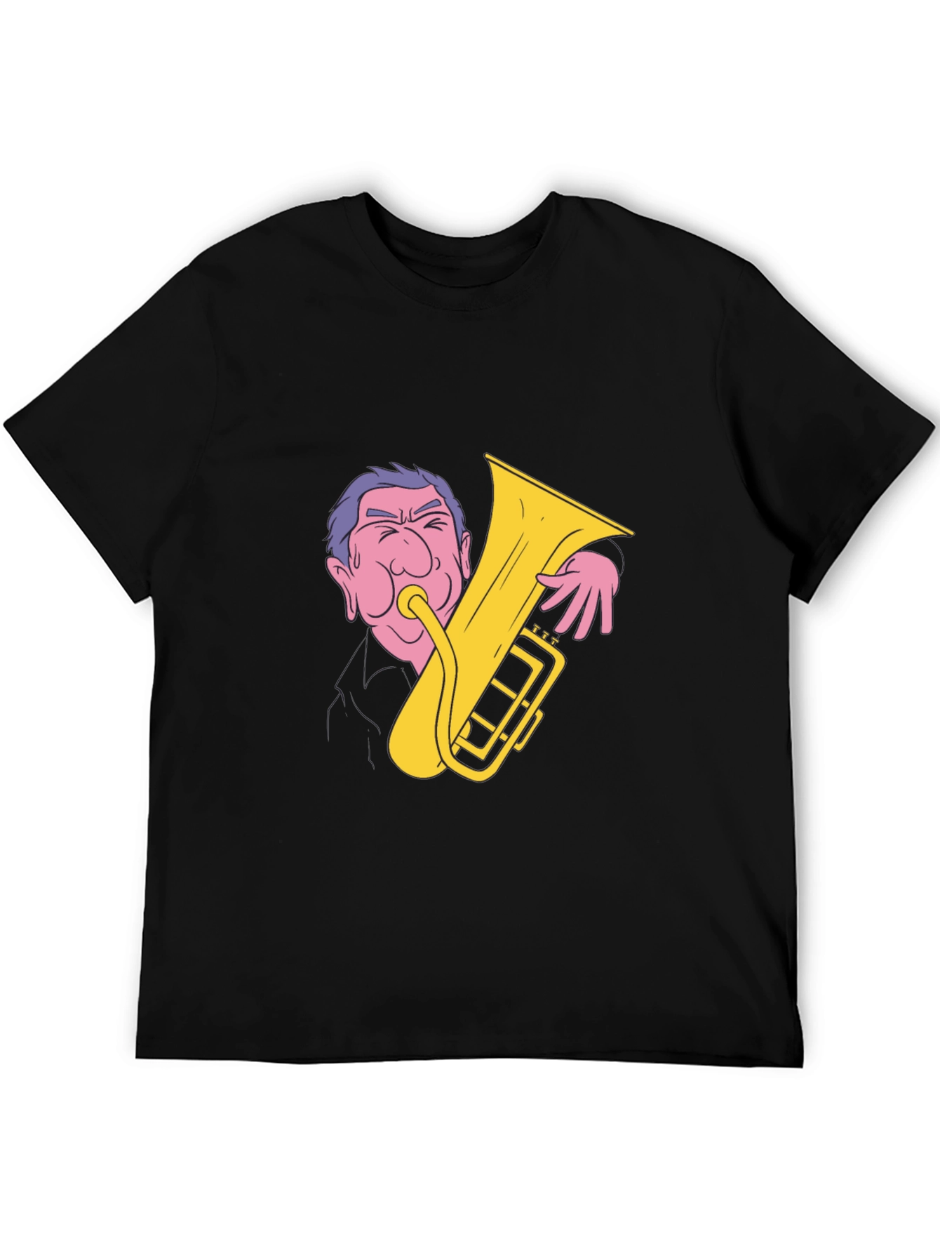 Man Playing Tuba Graphic T-Shirt