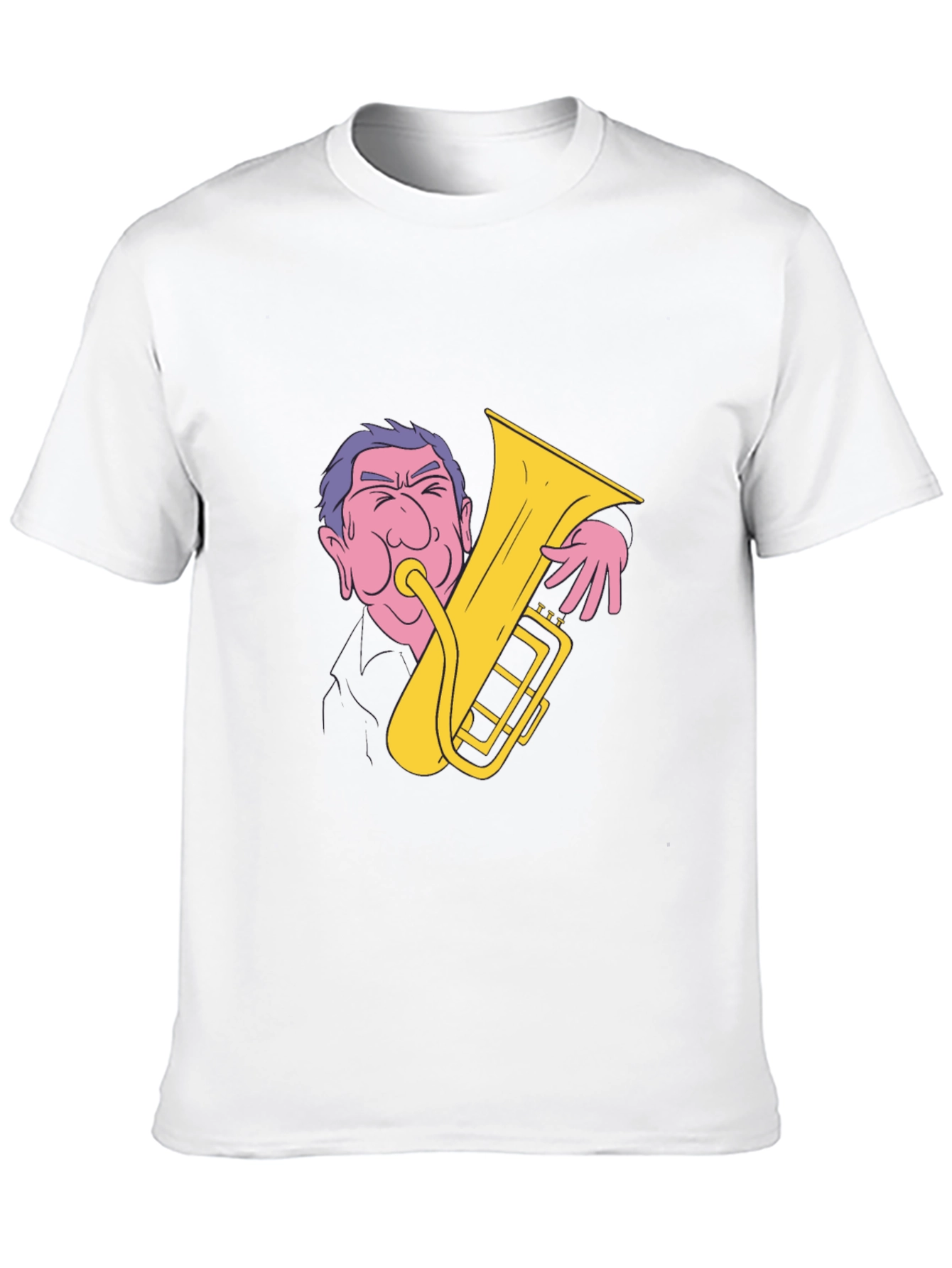 Man Playing Tuba Graphic T-Shirt