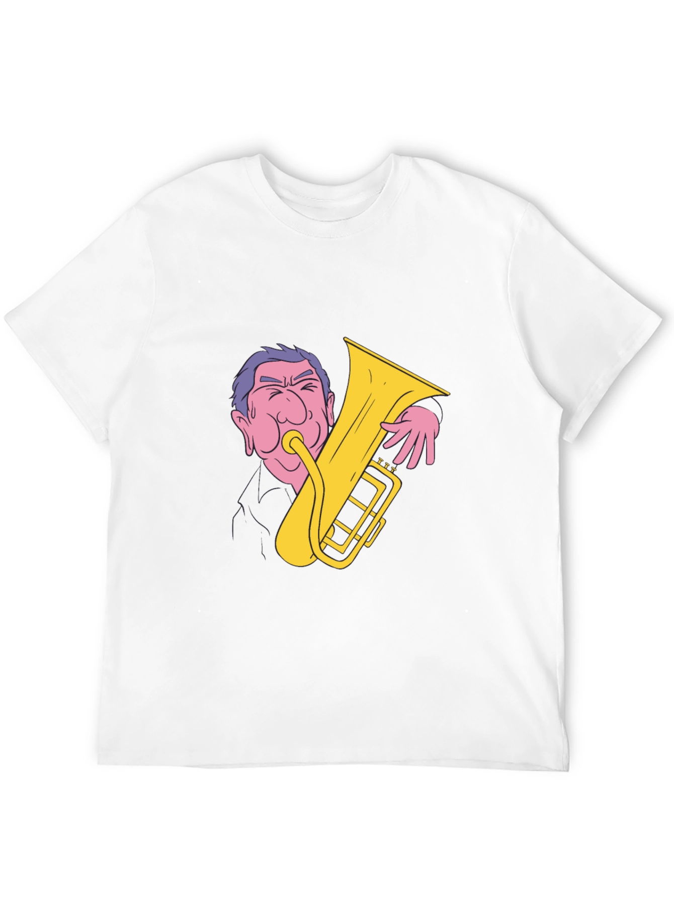 Man Playing Tuba Graphic T-Shirt