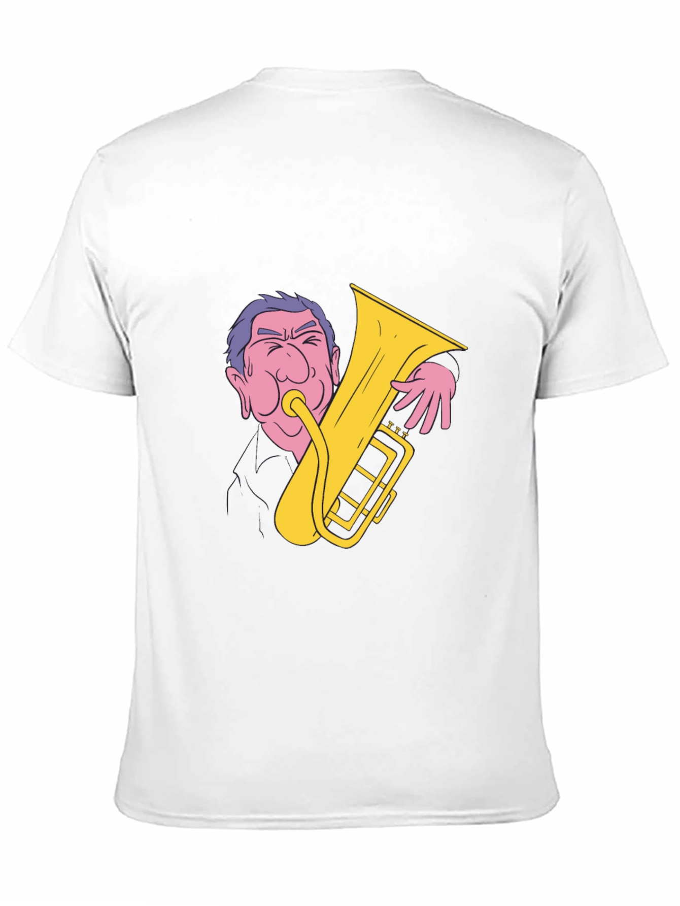 Man Playing Tuba Graphic T-Shirt