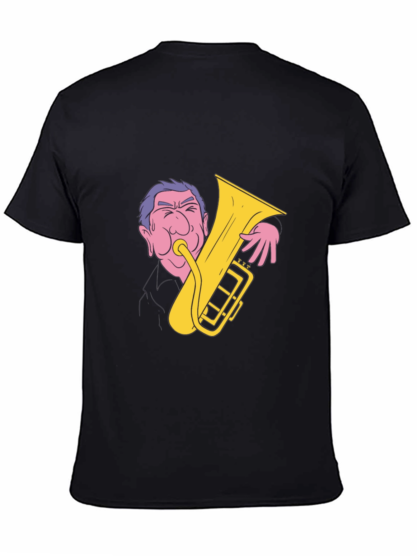 Man Playing Tuba Graphic T-Shirt