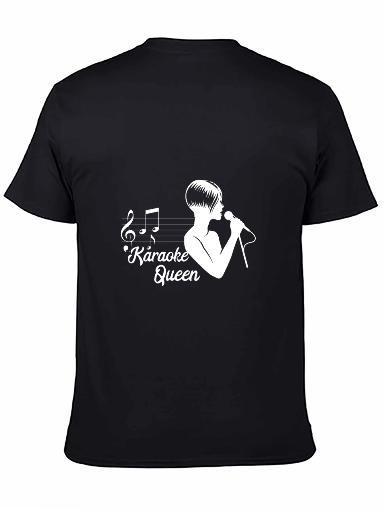 Karaoke Queen Graphic Tee - Music Lover T-Shirt