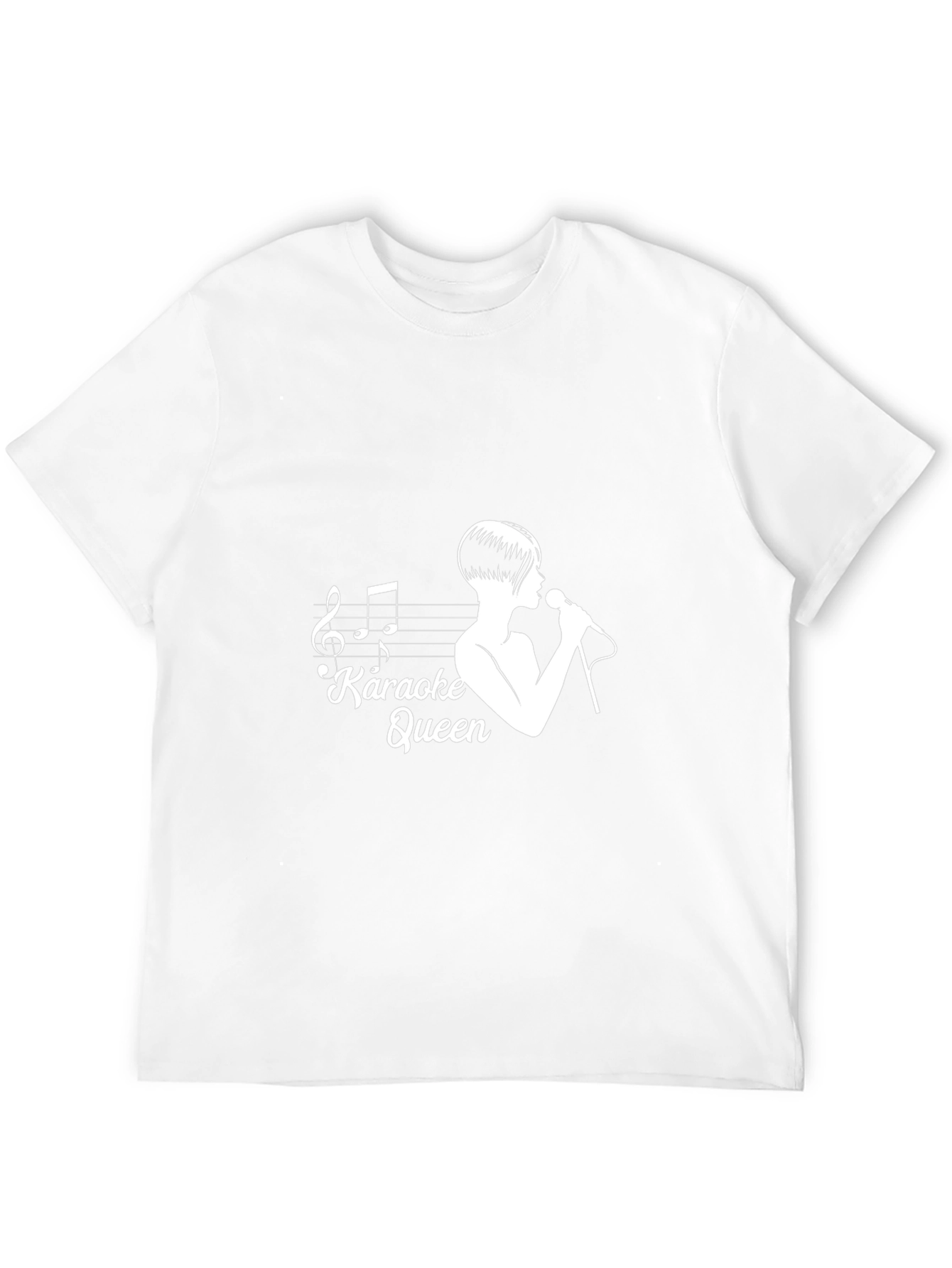 Karaoke Queen Graphic Tee - Music Lover T-Shirt