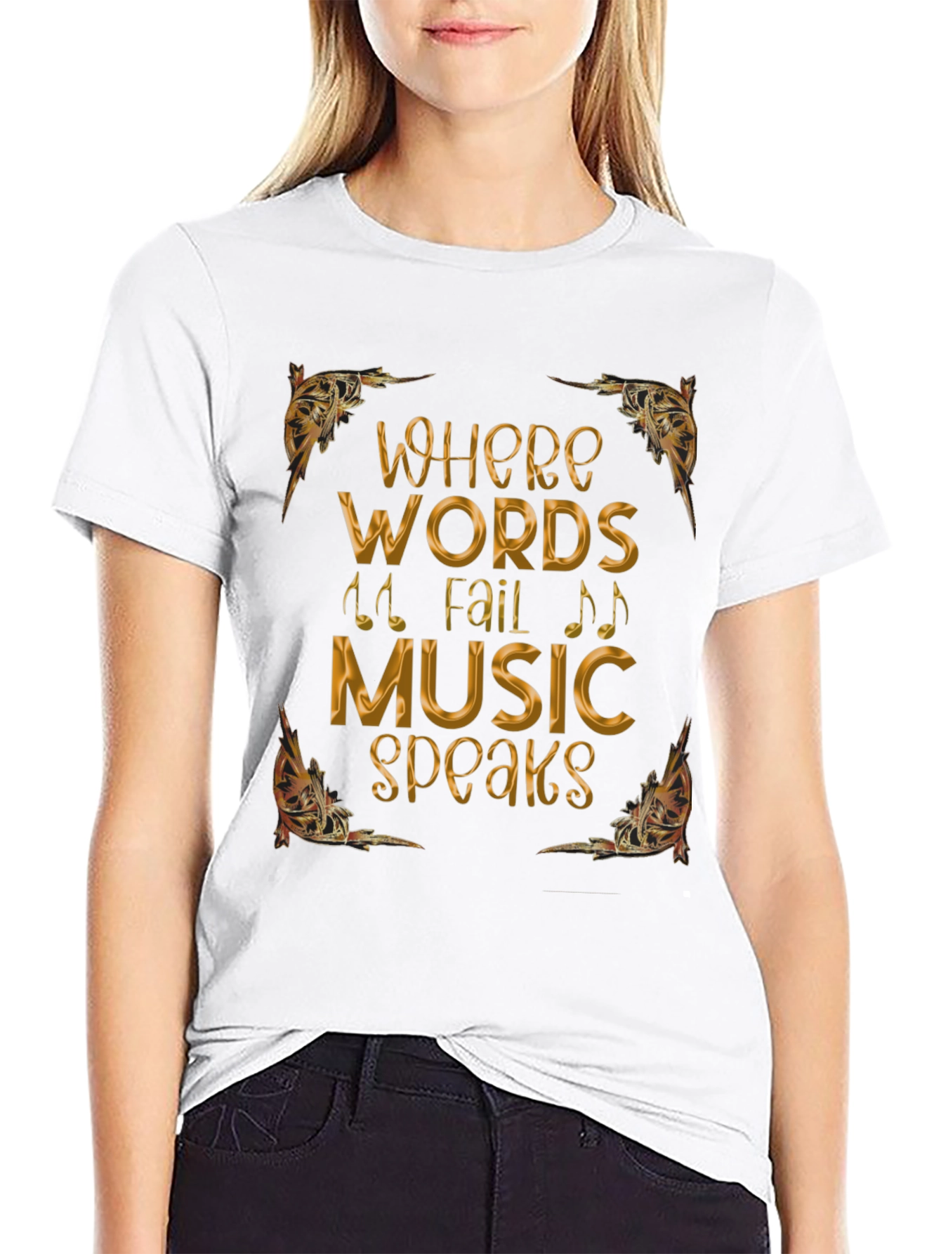 Where Words Fail Music Speaks T-Shirt