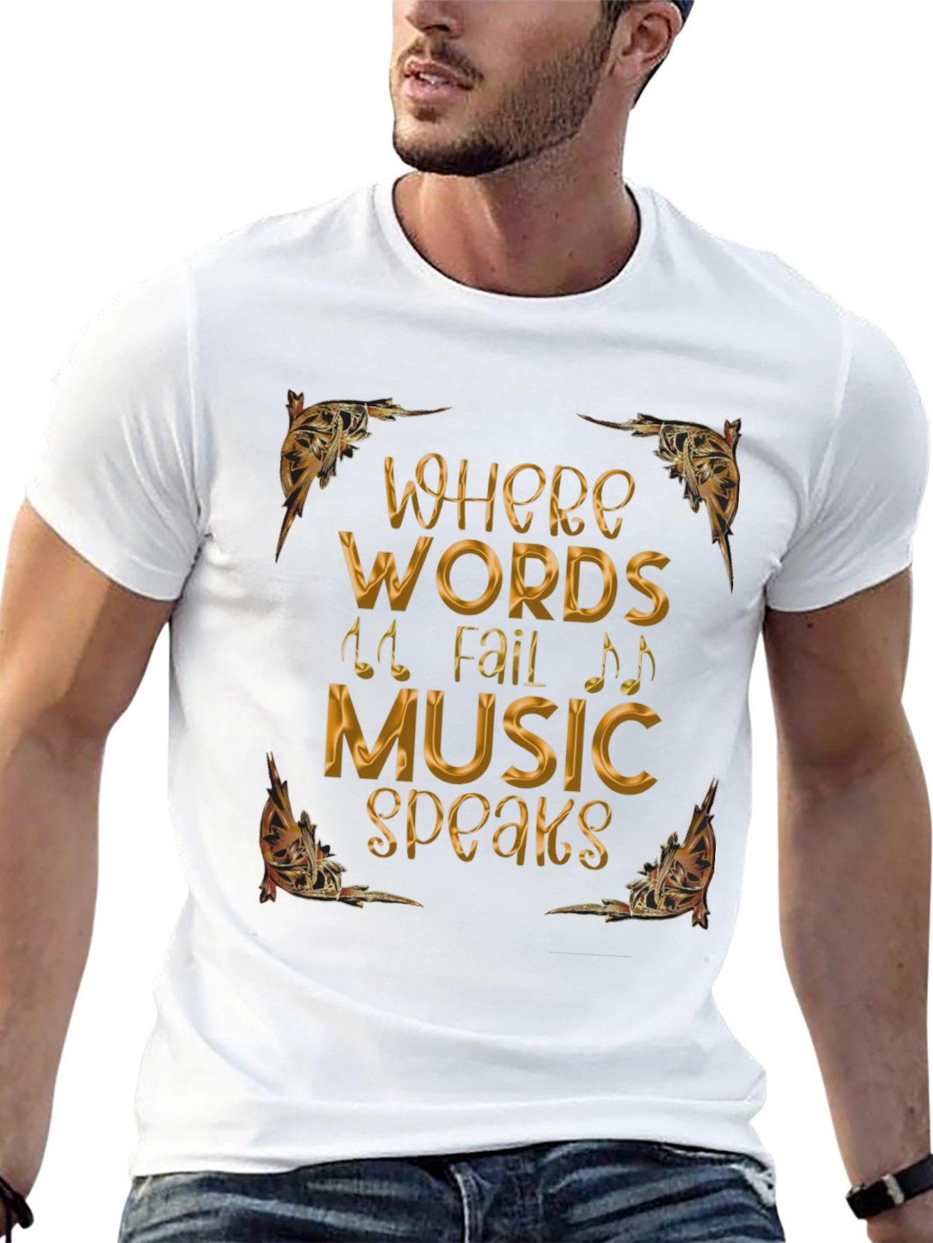 Where Words Fail Music Speaks T-Shirt