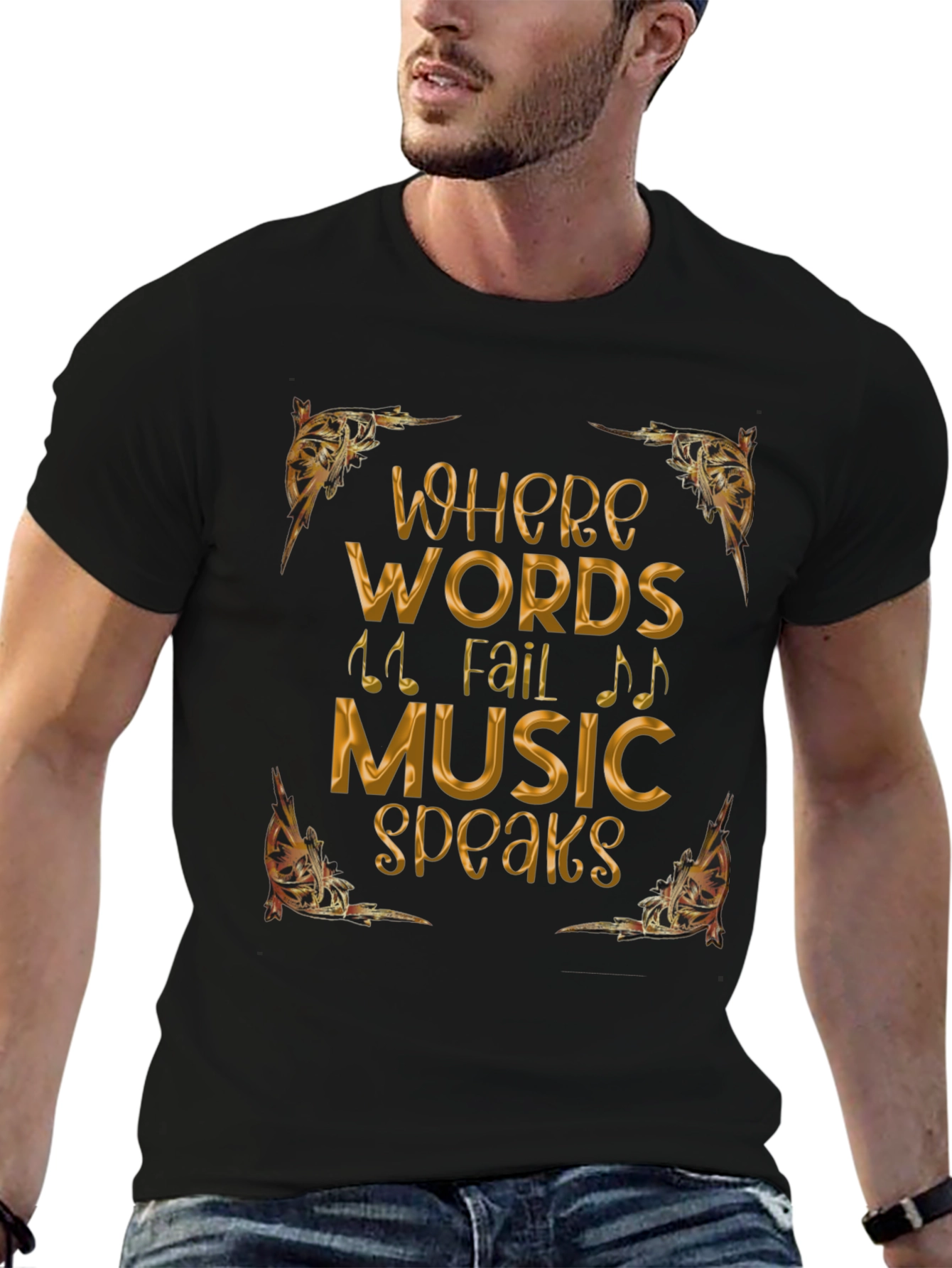 Where Words Fail Music Speaks T-Shirt
