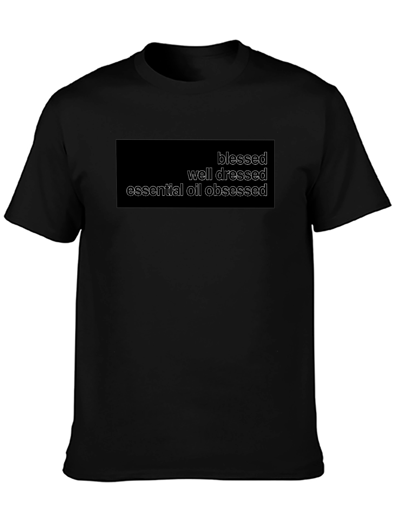 Blessed Well Dressed Essential Oil Obsessed Black T-Shirt