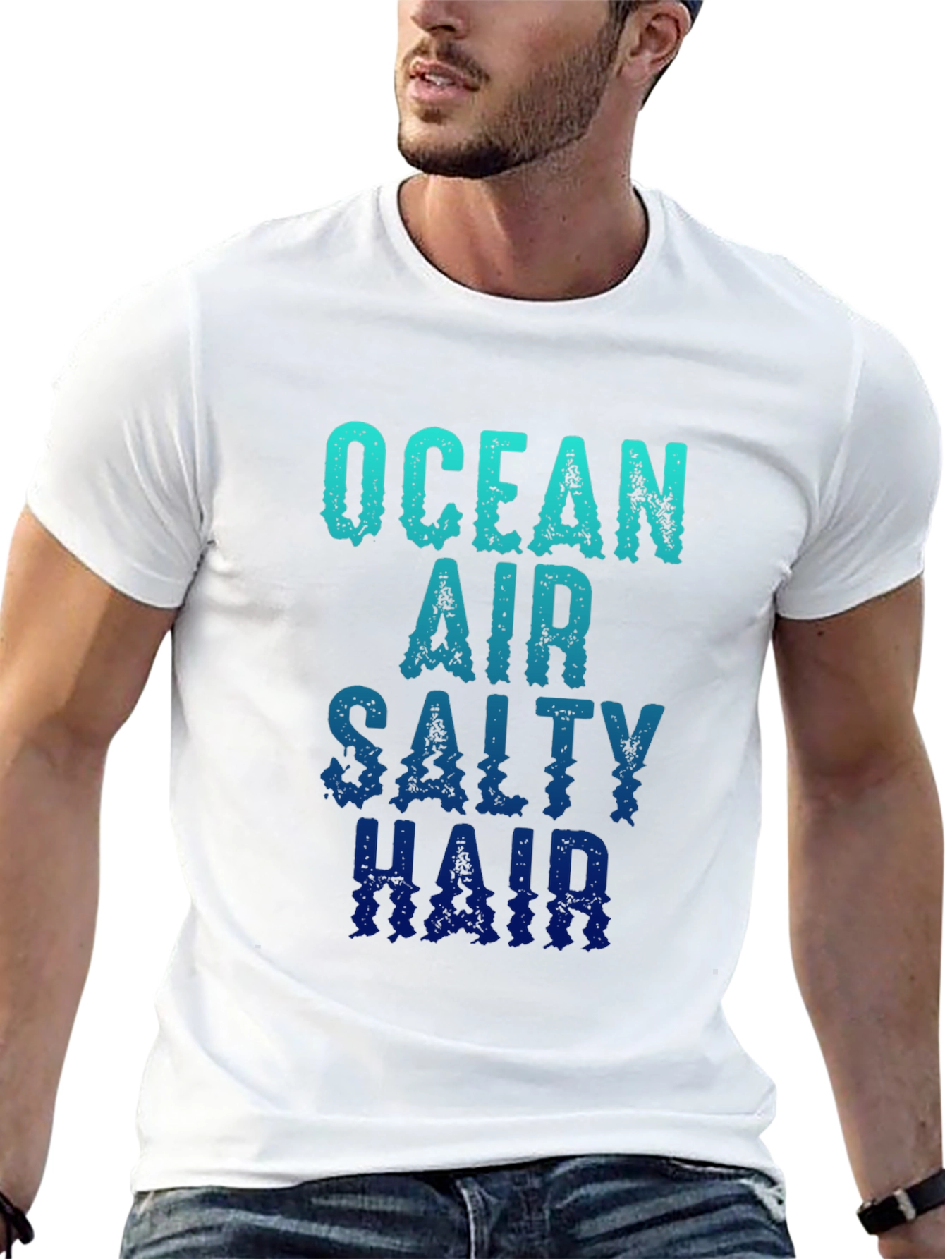 Ocean Air Salty Hair Graphic T-Shirt