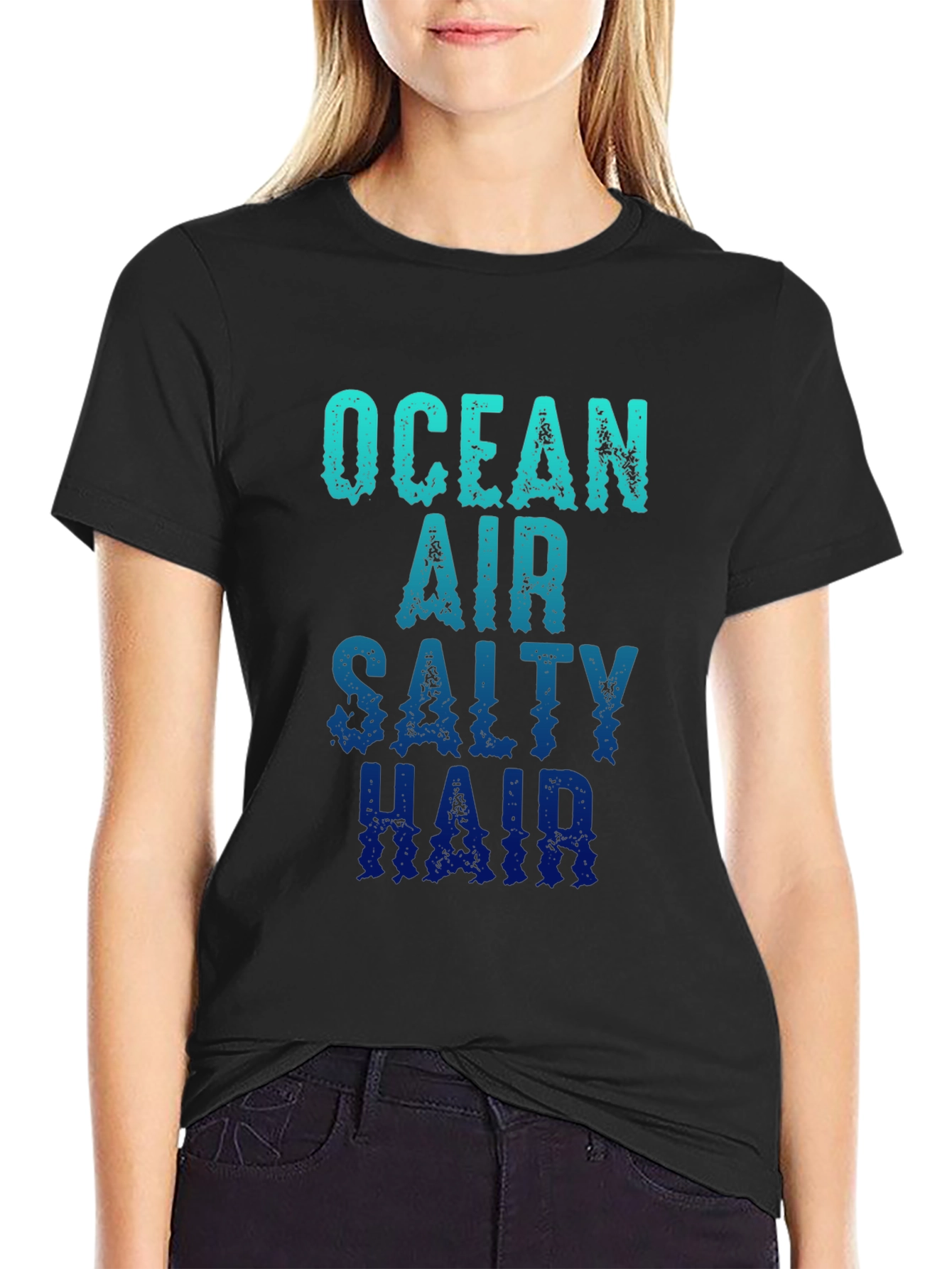 Ocean Air Salty Hair Graphic T-Shirt