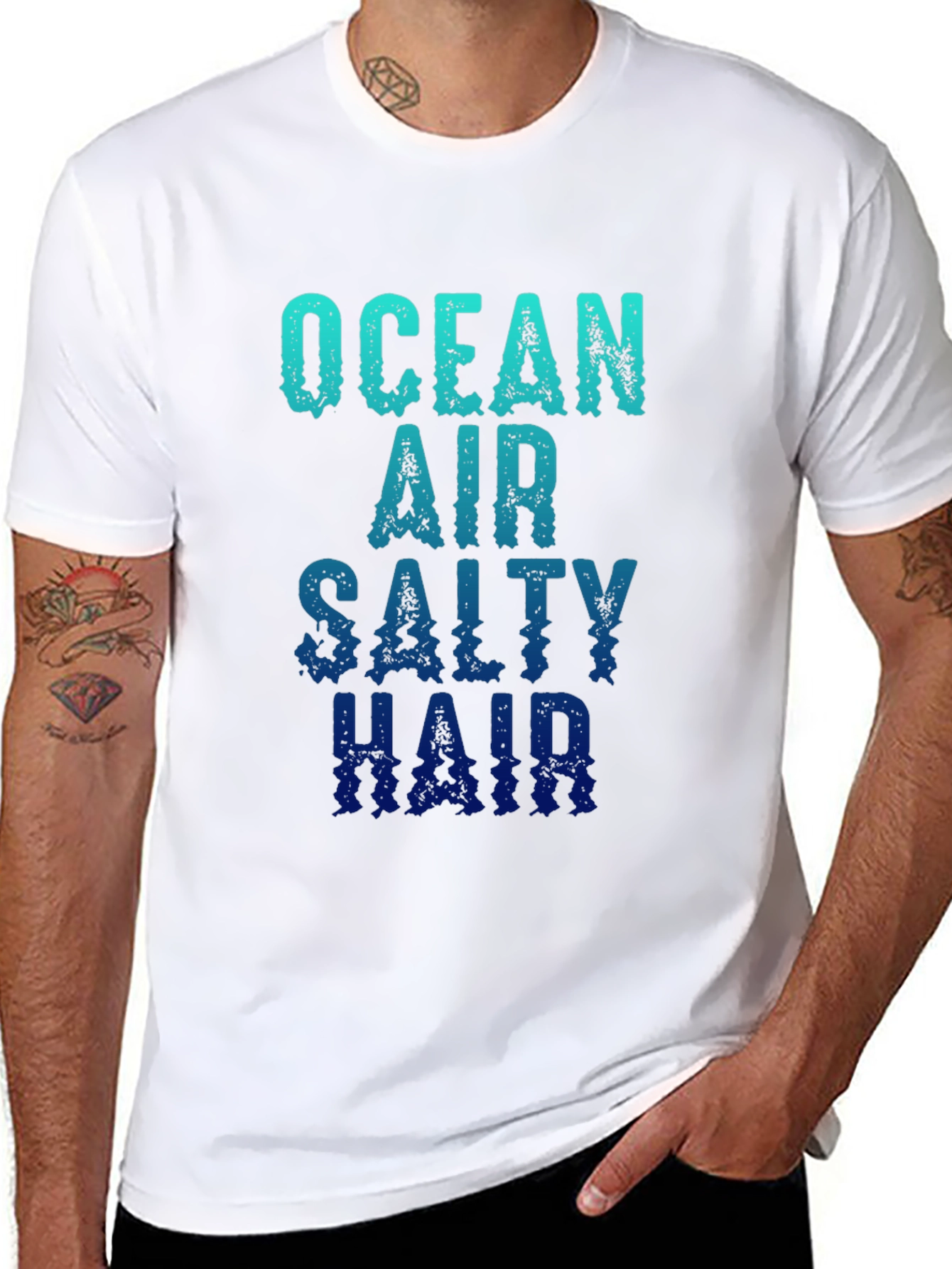Ocean Air Salty Hair Graphic T-Shirt