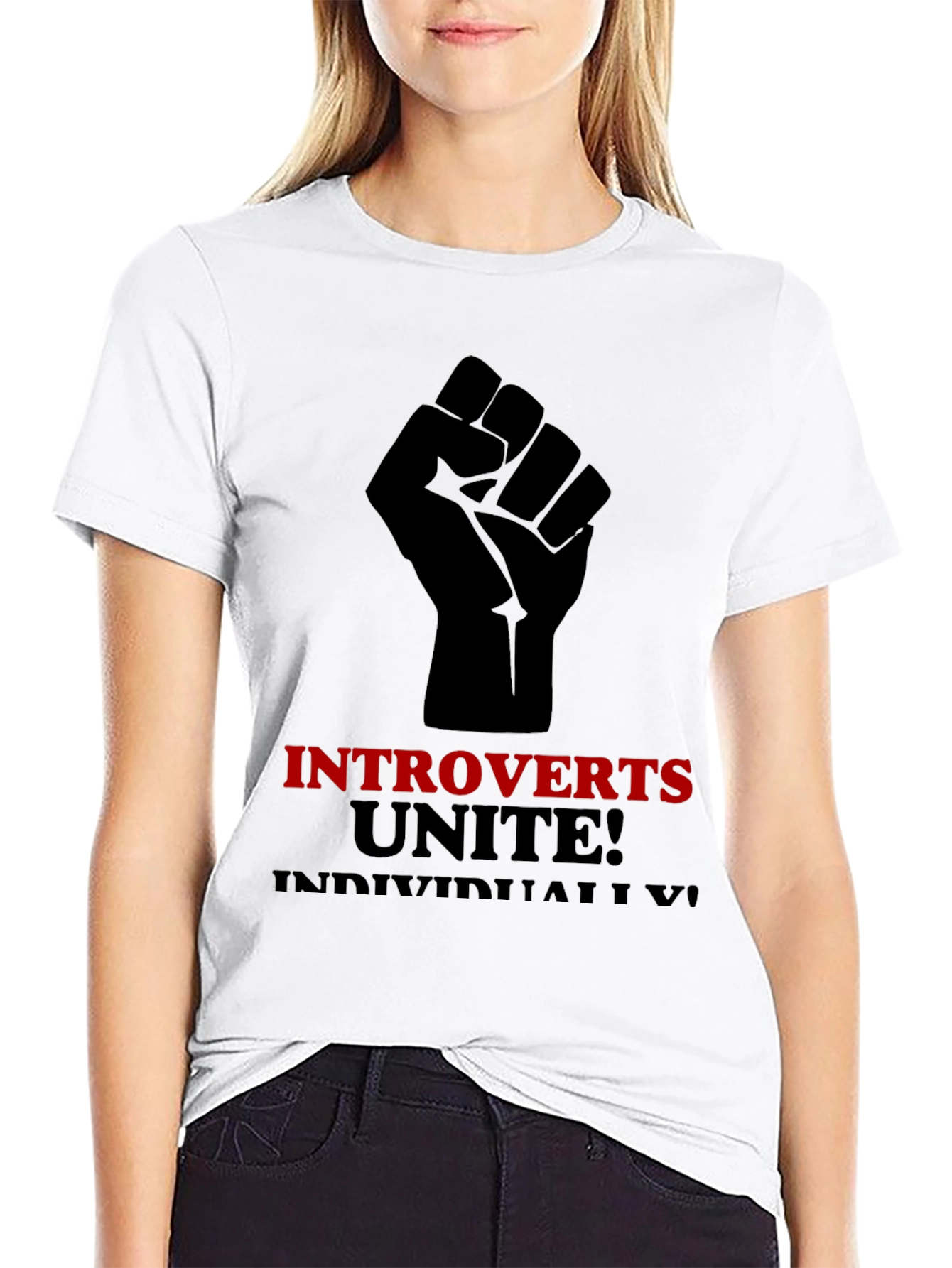 Introverts Unite T-Shirt - Black Graphic Tee