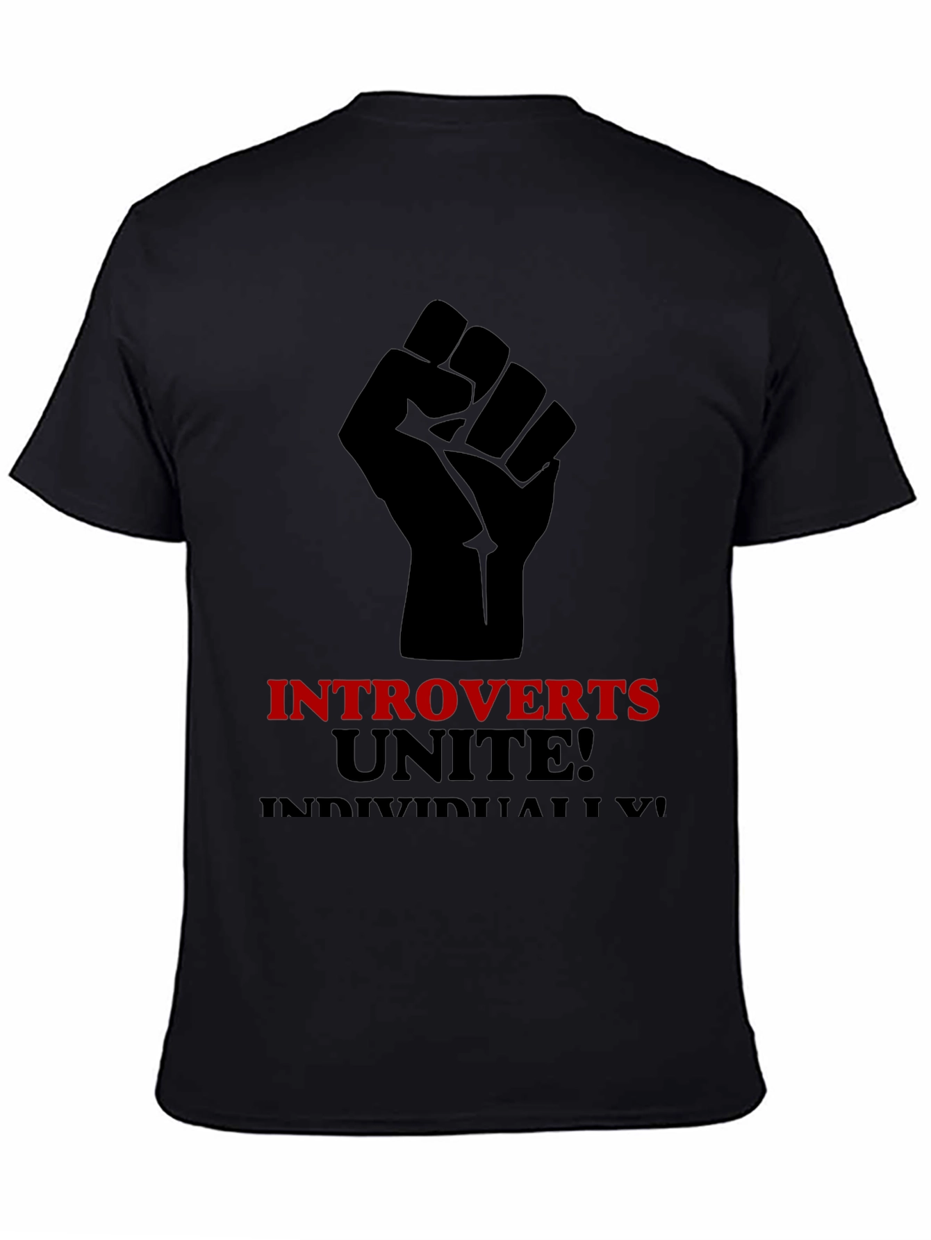 Introverts Unite T-Shirt - Black Graphic Tee