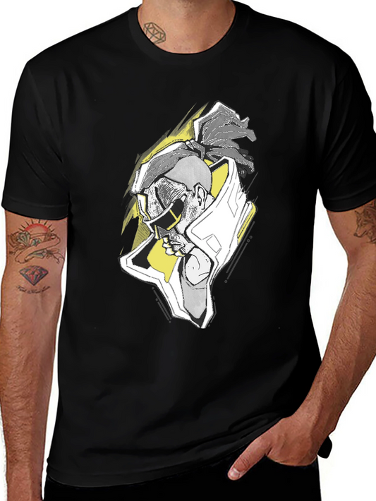 Cool Graphic Tee - Stylish Black T-Shirt for Men
