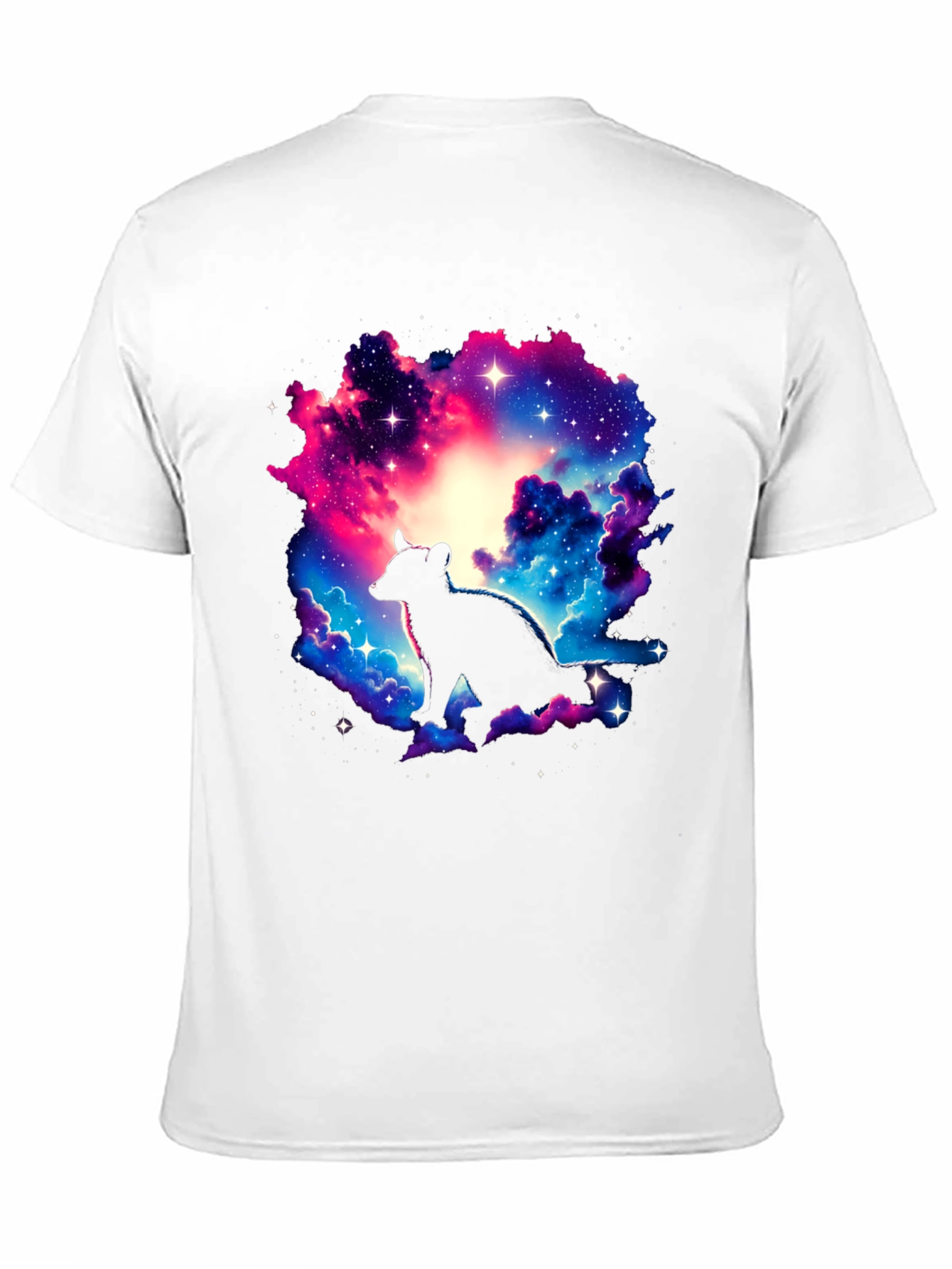 Galaxy Hyena Graphic T-Shirt