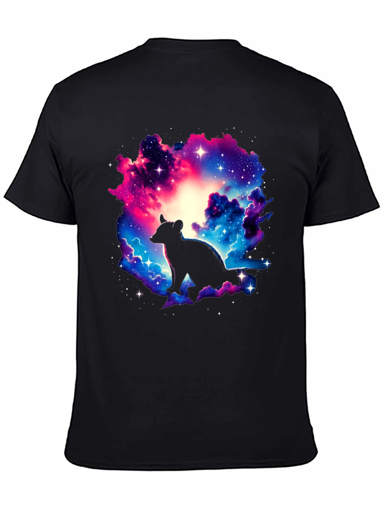 Galaxy Hyena Graphic T-Shirt