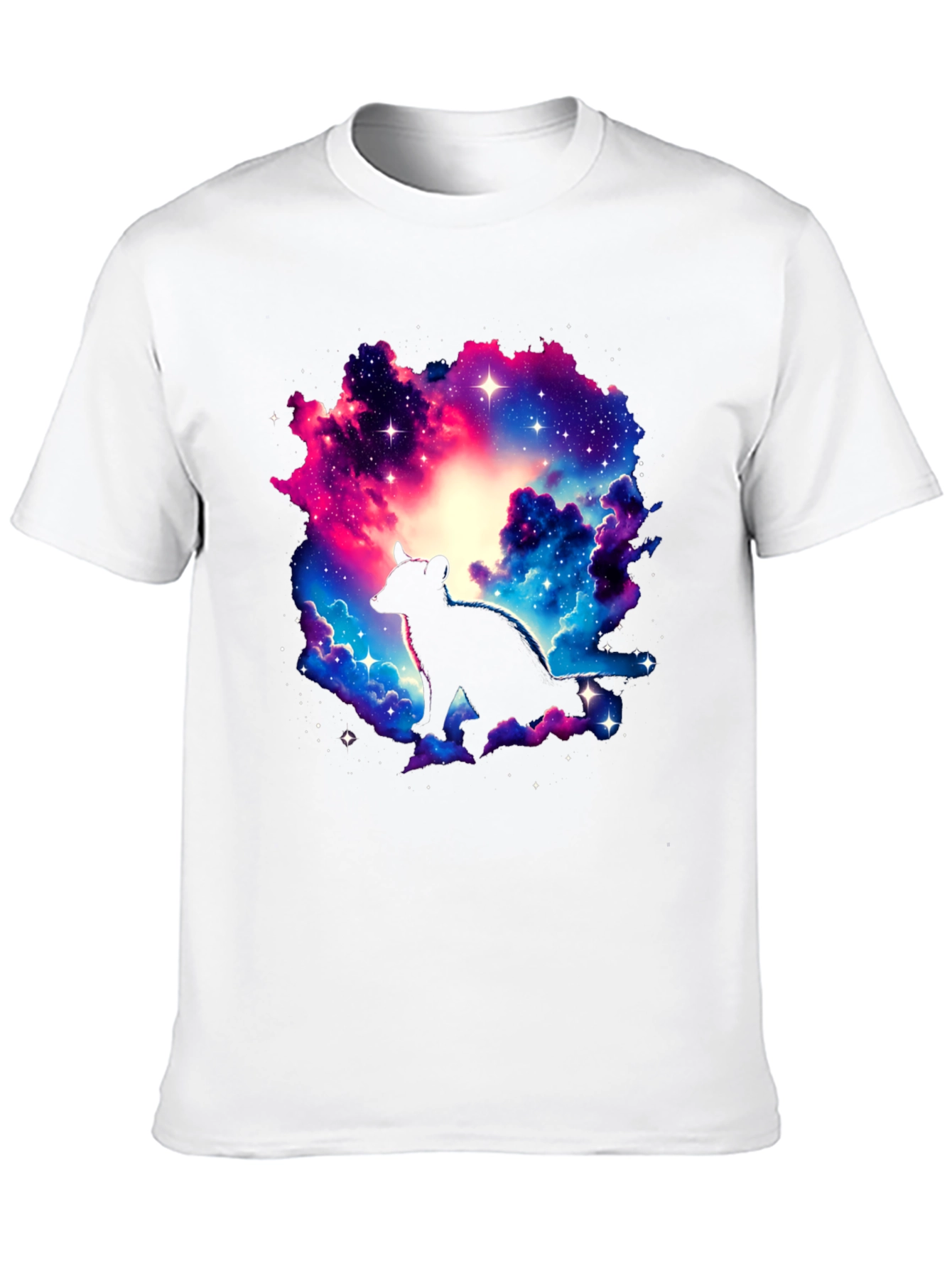 Galaxy Hyena Graphic T-Shirt