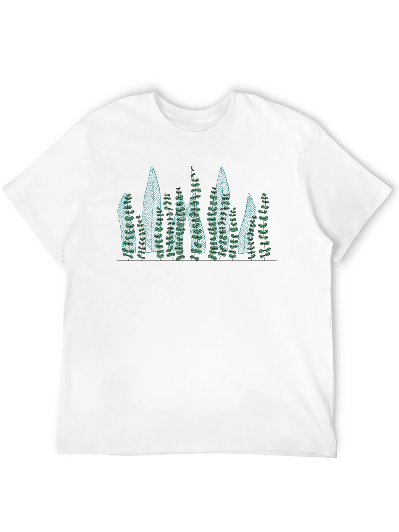 Nature Inspired Graphic Tee - Black