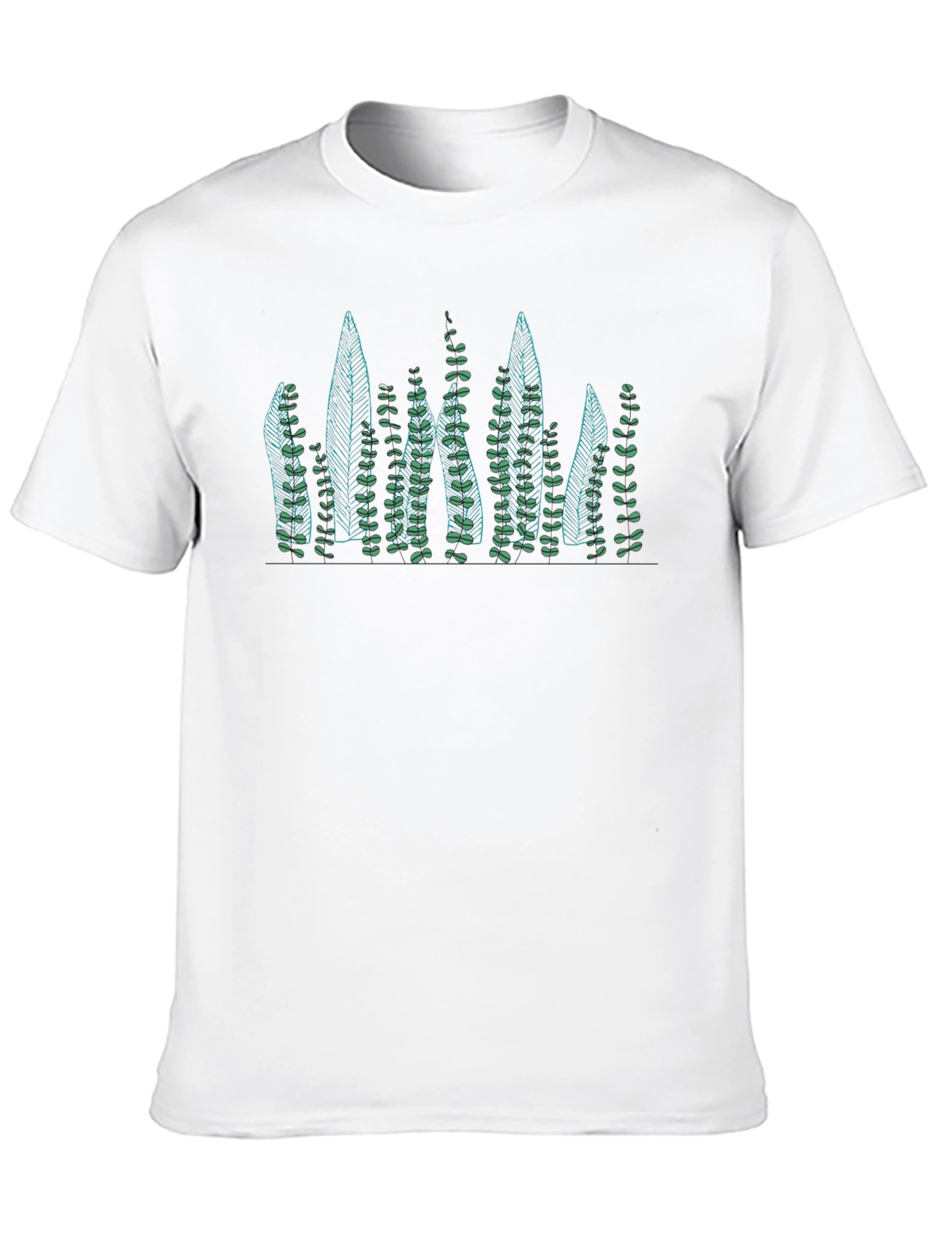Nature Inspired Graphic Tee - Black