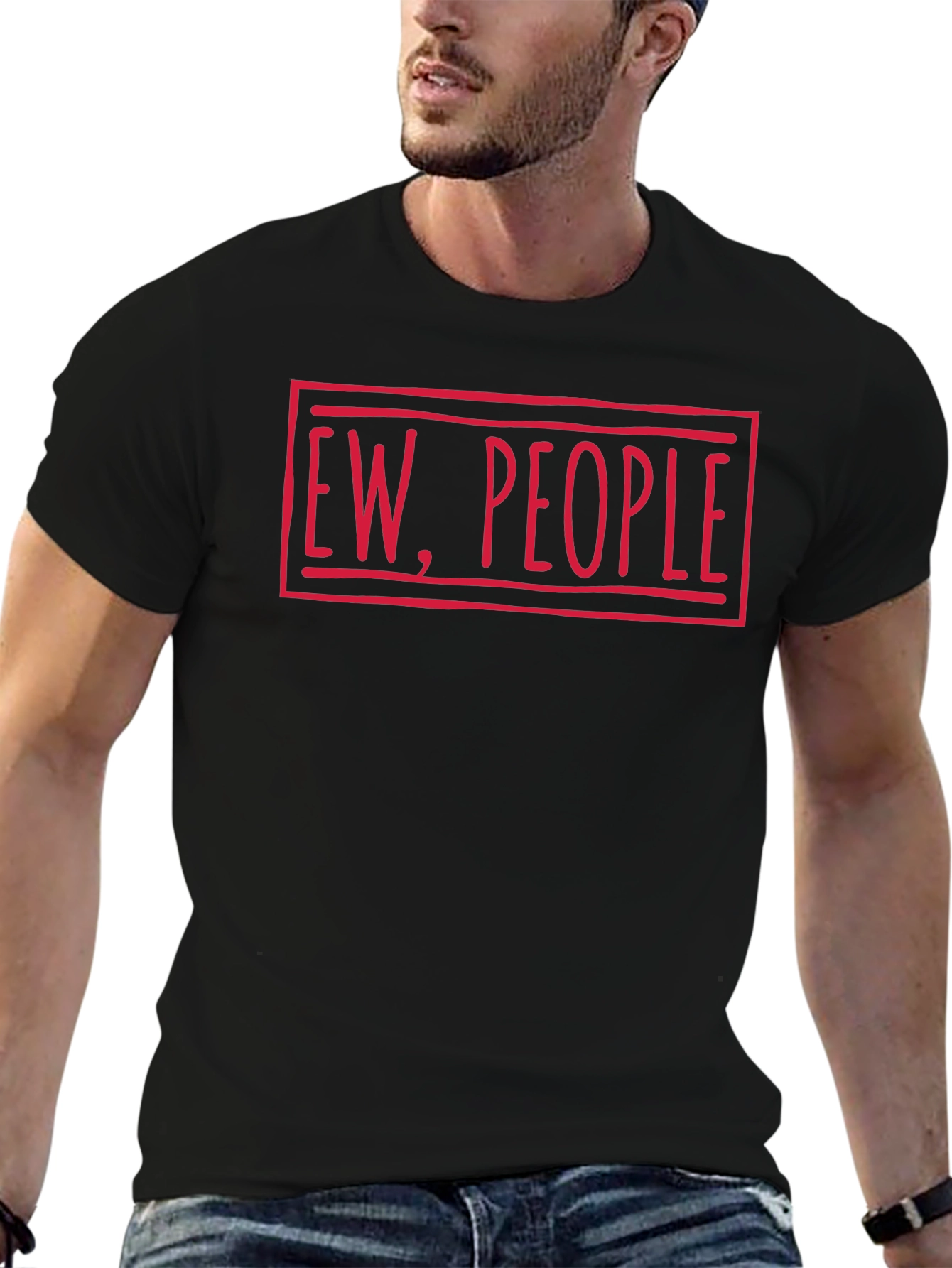 Ew People Graphic Tee - Unisex Black T-Shirt