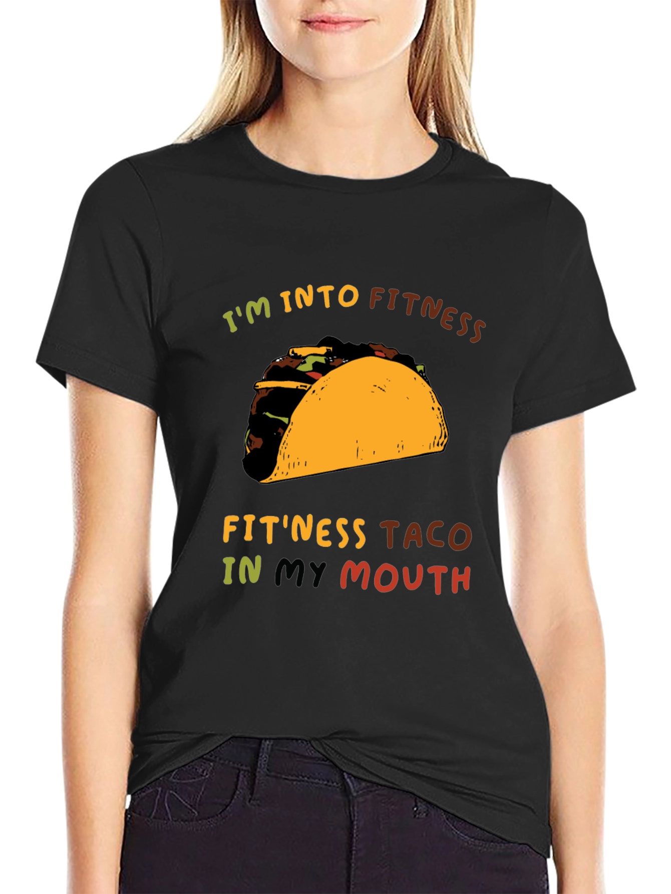 Fitness Taco Graphic Tee - Unisex Casual T-Shirt